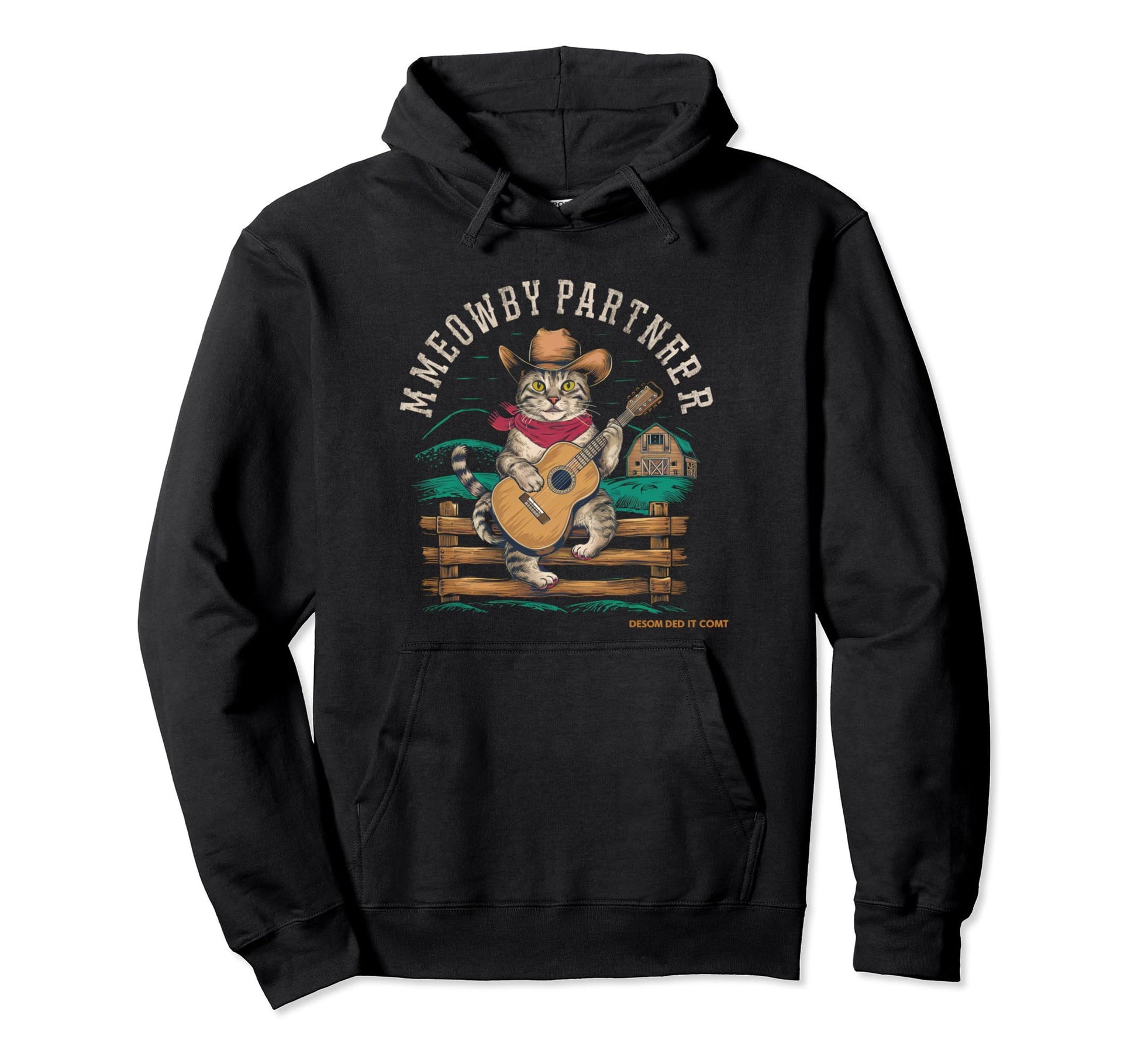 Meowdy Partner Cowboy Cat Hoodie - Fun Novelty Design Unisex - T-Shirt, Sweatshirt, Hoodie