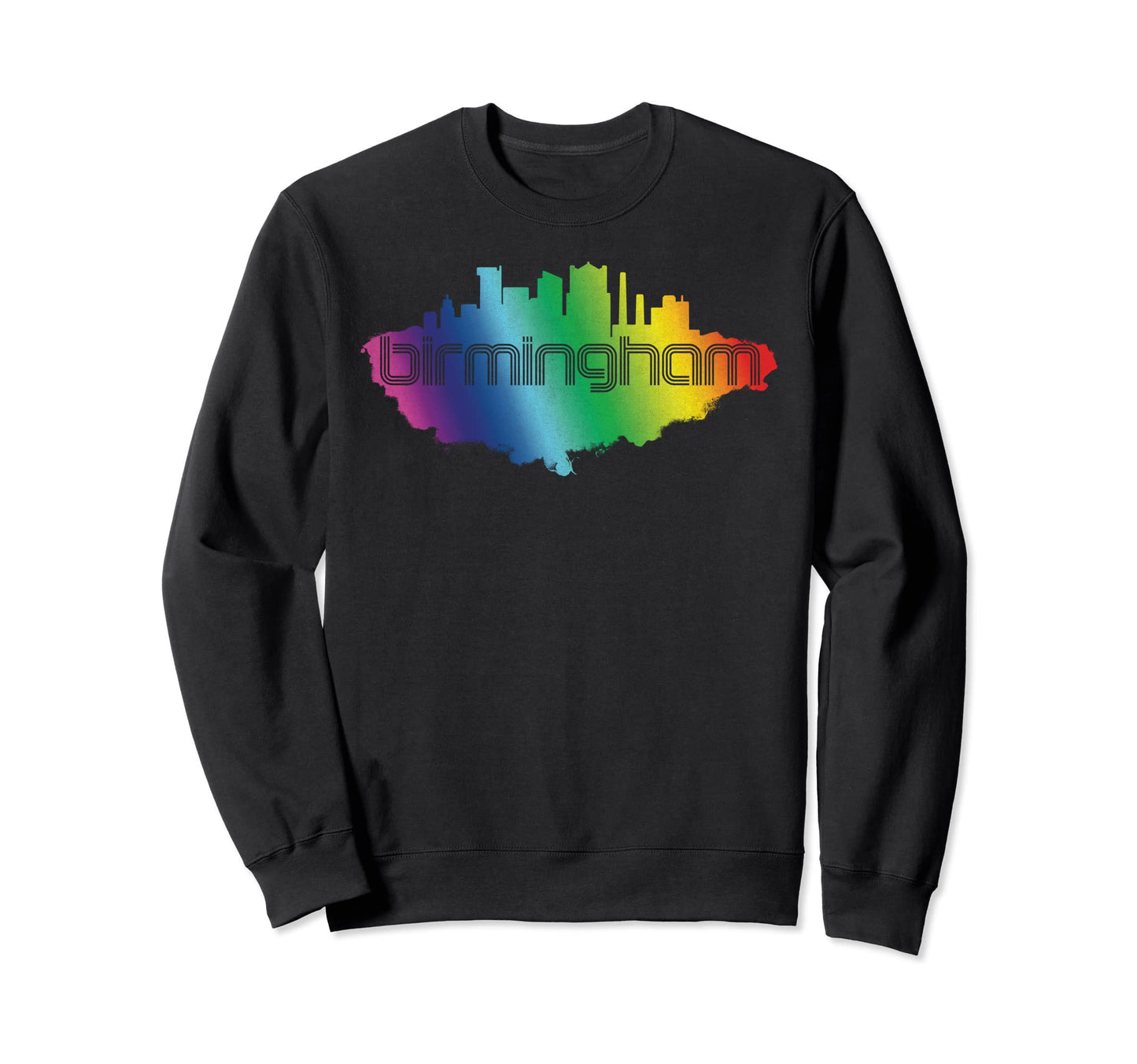 Birmingham Skyline Horizon 70S Sweatshirt - Streetwear Style for Adults - T-Shirt, Sweatshirt, Hoodie