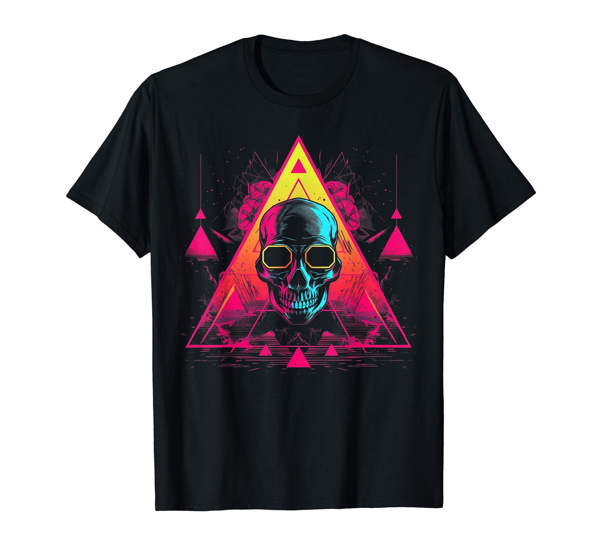 Skull Vaporwave Retrowave Aesthetic T-Shirt - Minimalist Print for Adults - T-Shirt, Sweatshirt, Hoodie