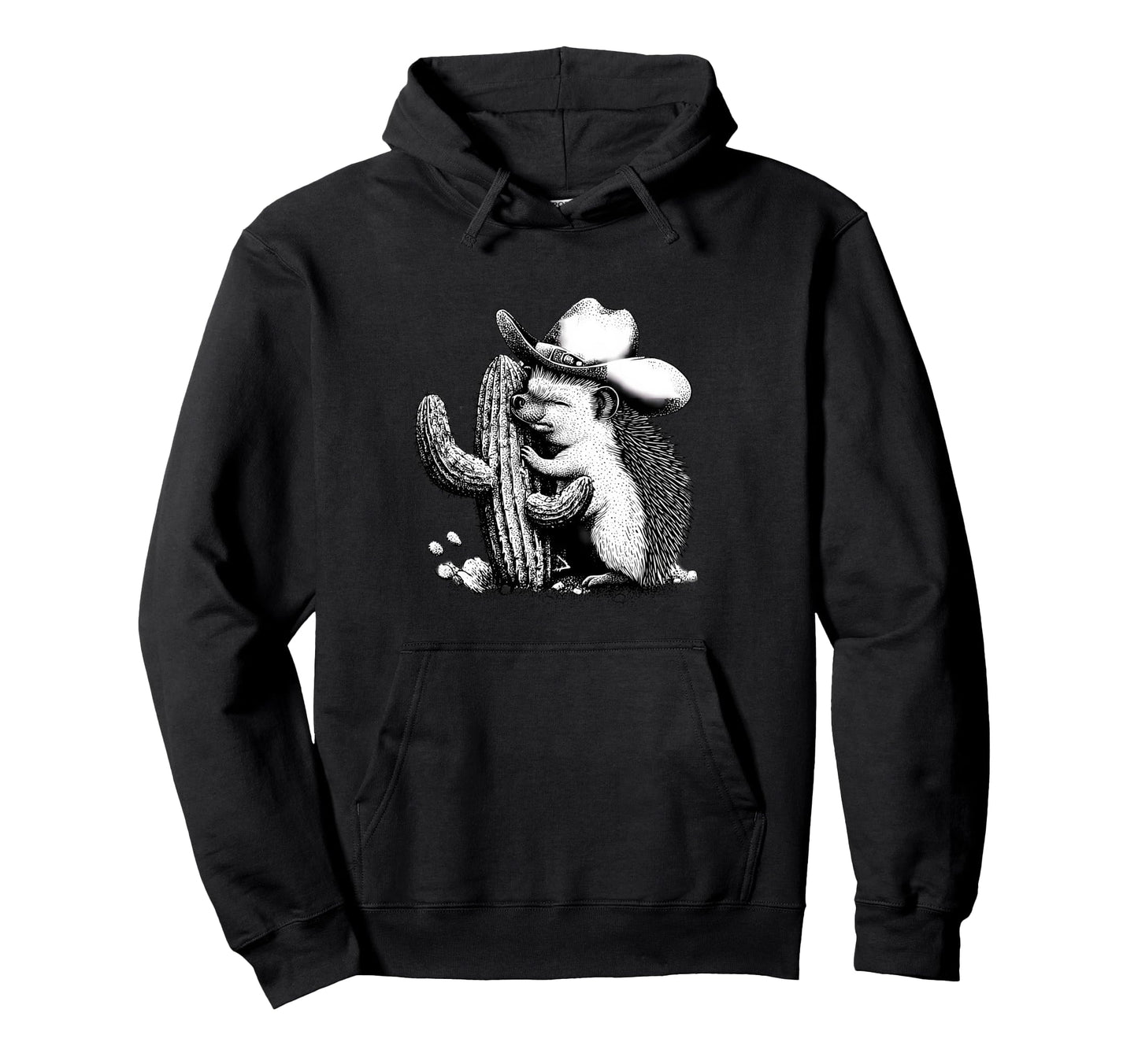 Country Cowboy Hedgehog Rodeo Cowgirl Hoodie - Novelty Apparel Unisex - T-Shirt, Sweatshirt, Hoodie
