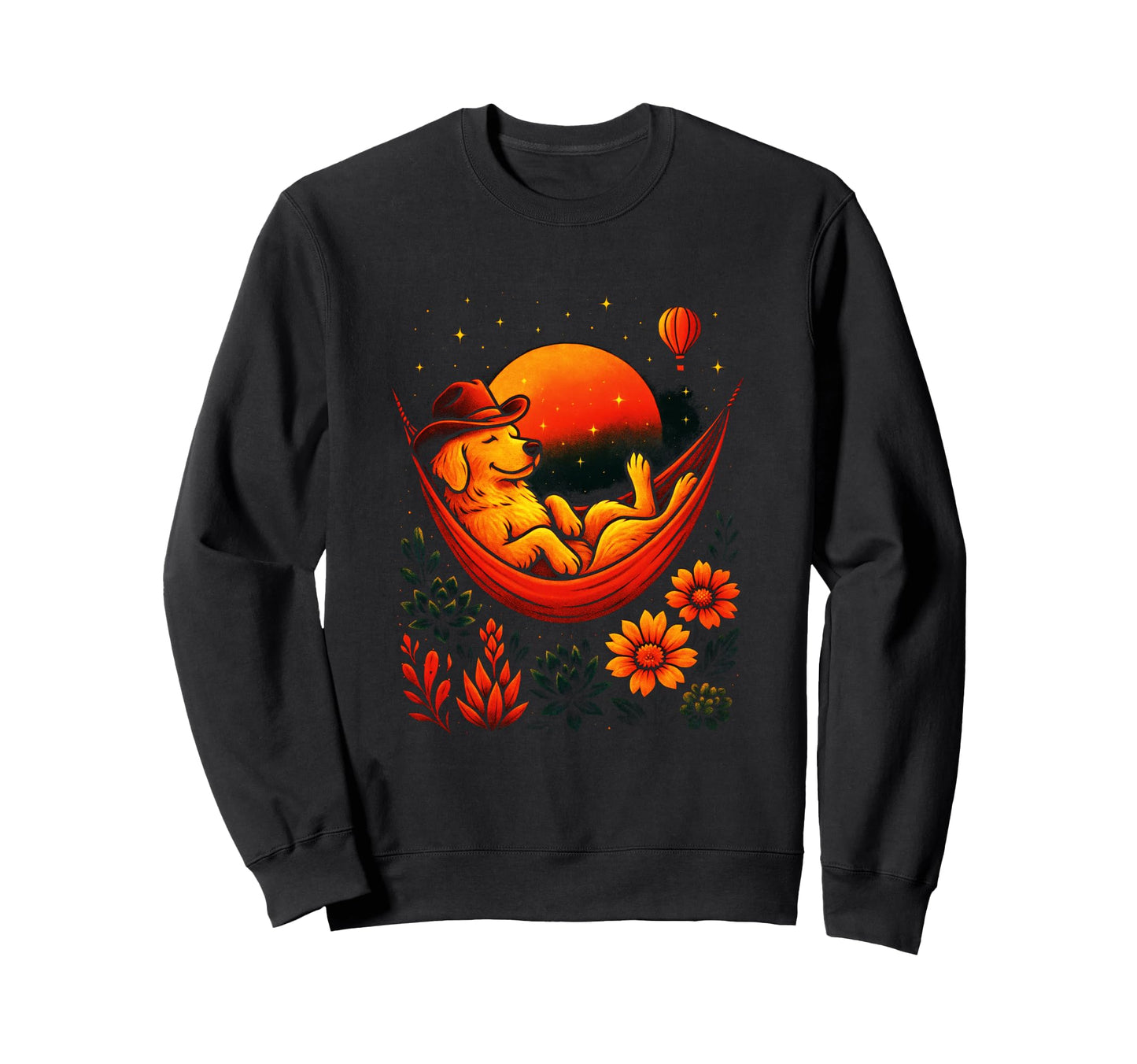 Retriever Cowboy Sweatshirt - Novelty Apparel Men Women - T-Shirt, Sweatshirt, Hoodie