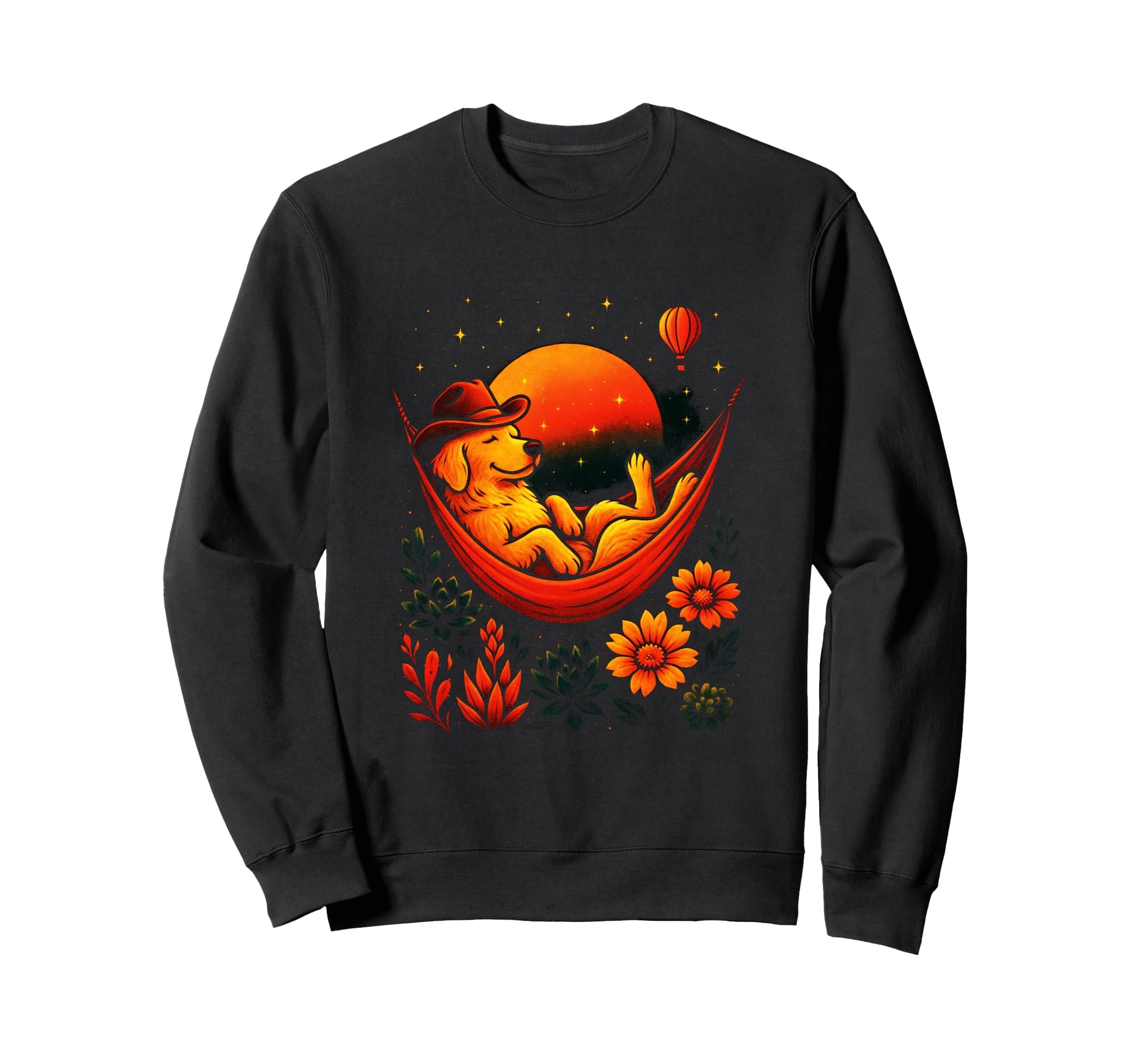 Retriever Cowboy Sweatshirt - Novelty Apparel Men Women - T-Shirt, Sweatshirt, Hoodie