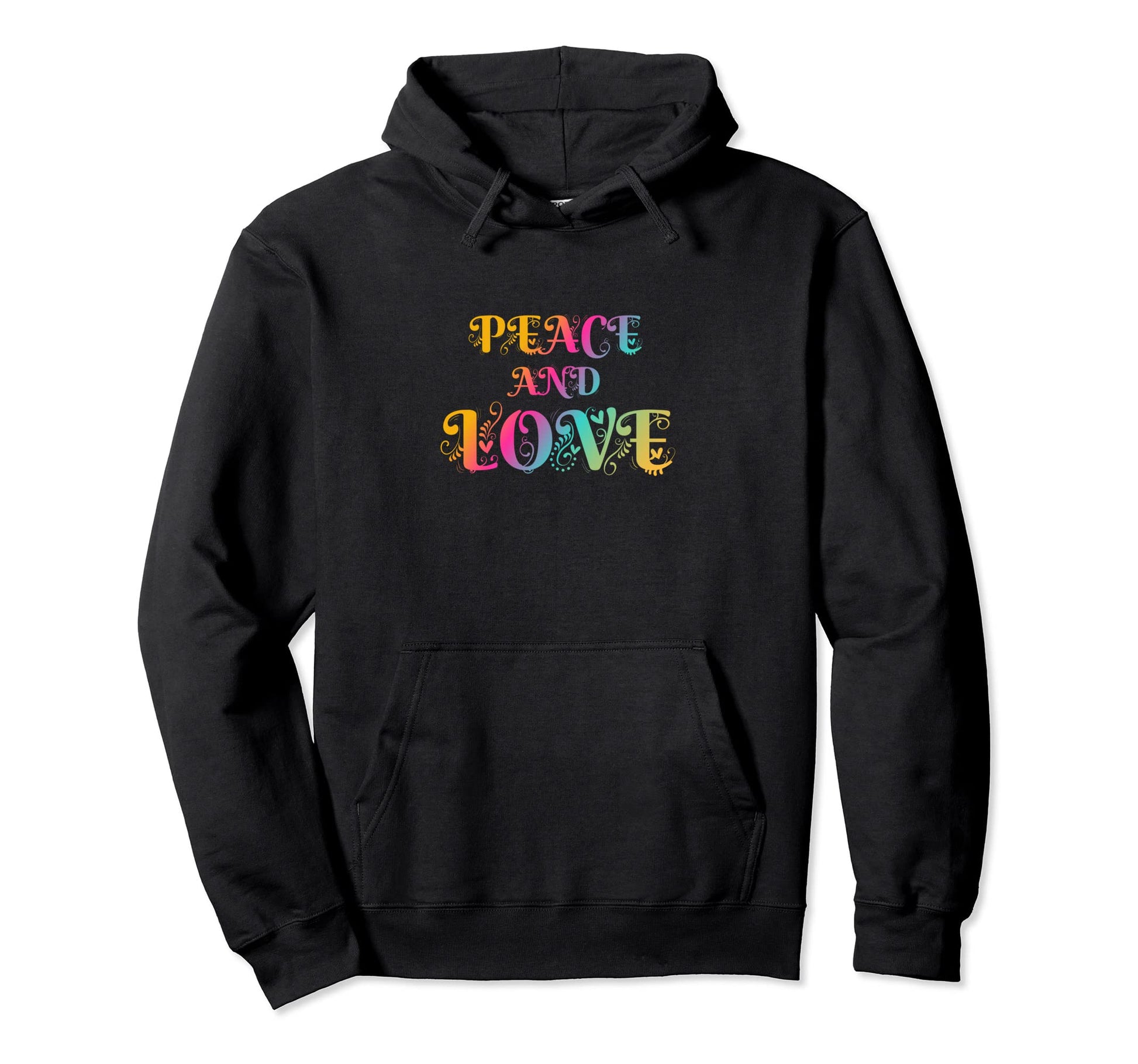 Make Peace Not War Colorful Peace Hoodie - Casual Everyday Wear Unisex - T-Shirt, Sweatshirt, Hoodie