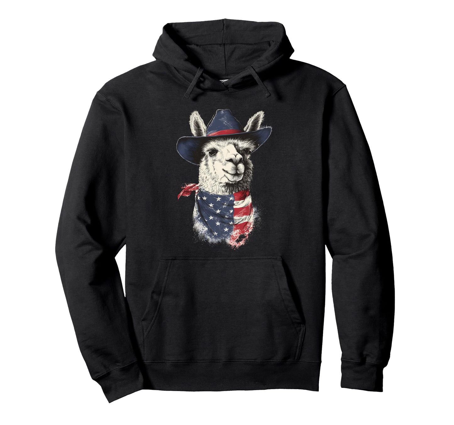 Country Cowboy Alpaca Llama Rodeo Hoodie - Casual Everyday Wear for Adults - T-Shirt, Sweatshirt, Hoodie