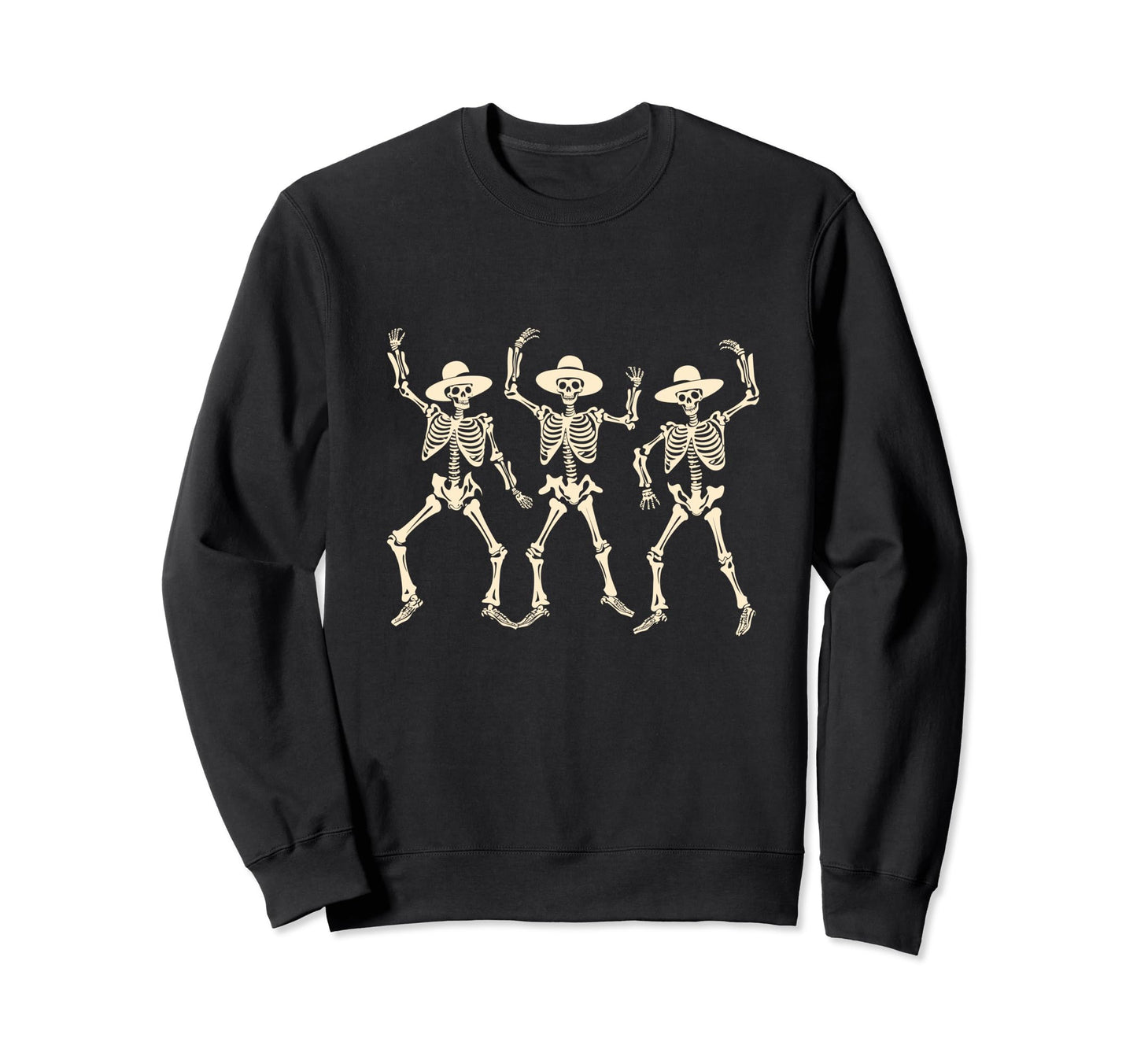 Dancing Cowboy Skeleton Cowboy Hat Sweatshirt - Trendy Graphic Men Women - T-Shirt, Sweatshirt, Hoodie