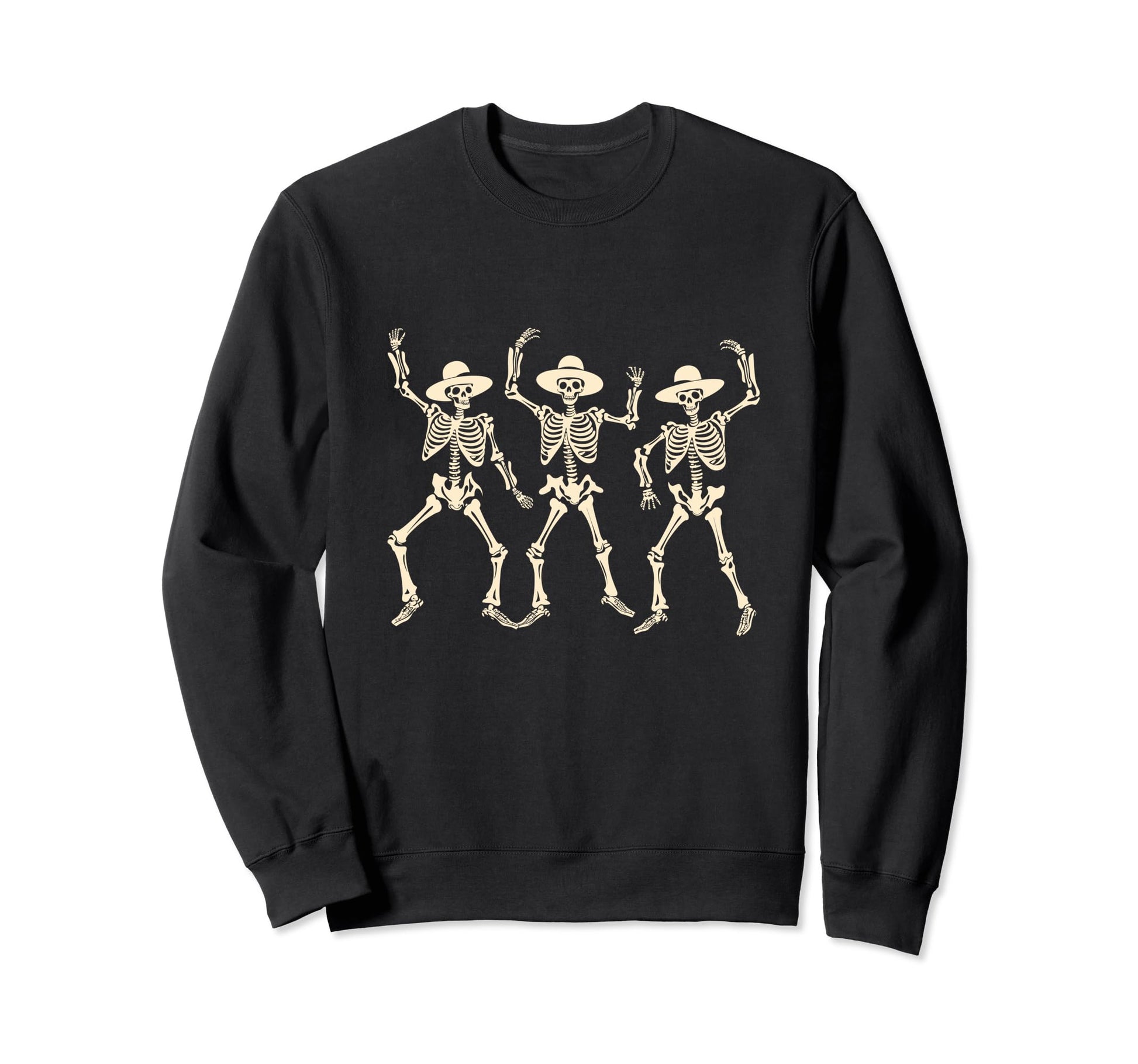 Dancing Cowboy Skeleton Cowboy Hat Sweatshirt - Trendy Graphic Men Women - T-Shirt, Sweatshirt, Hoodie