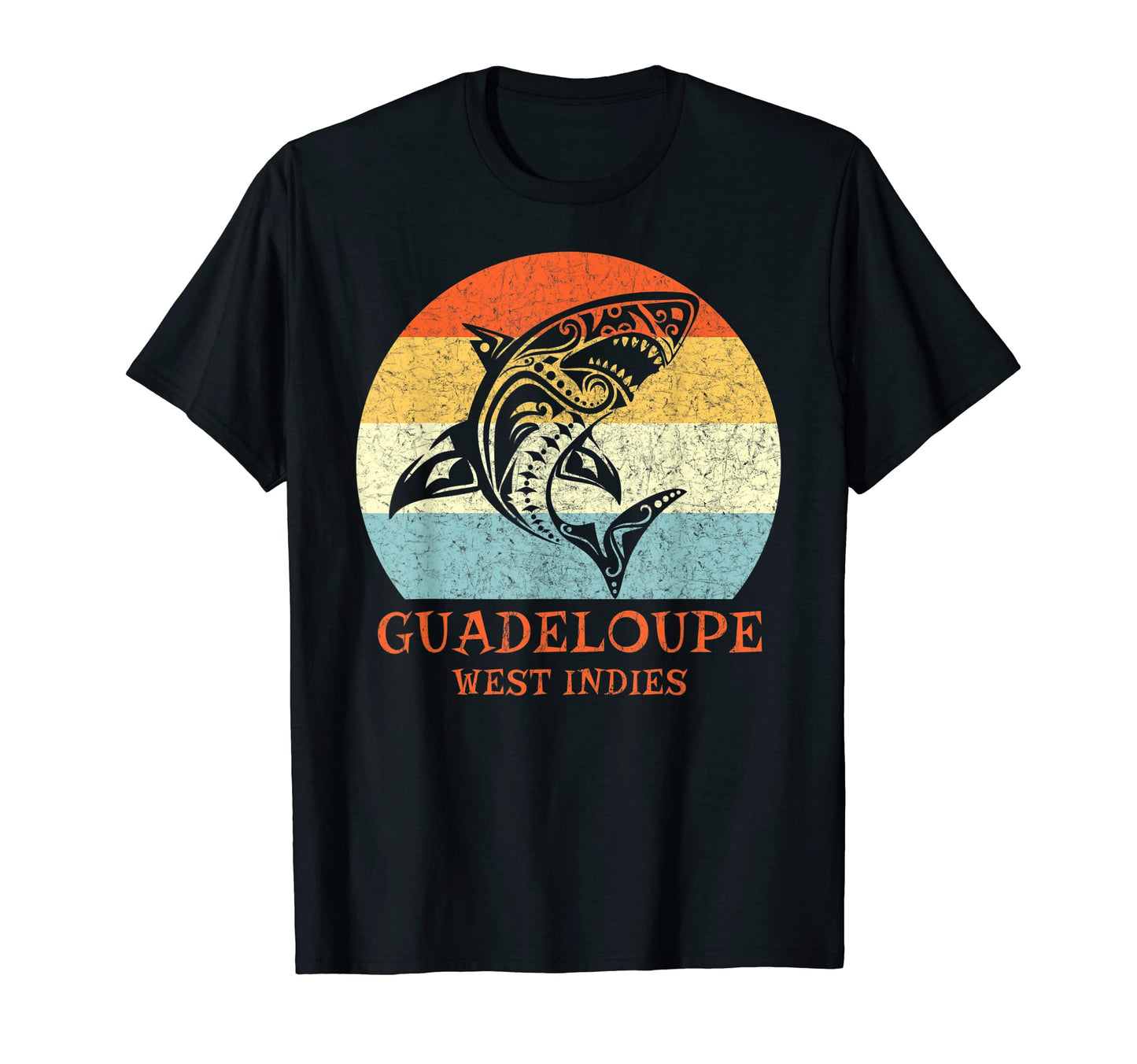 Guadeloupe West Indies Tribal T-Shirt - Fun Novelty Design for Adults - T-Shirt, Sweatshirt, Hoodie