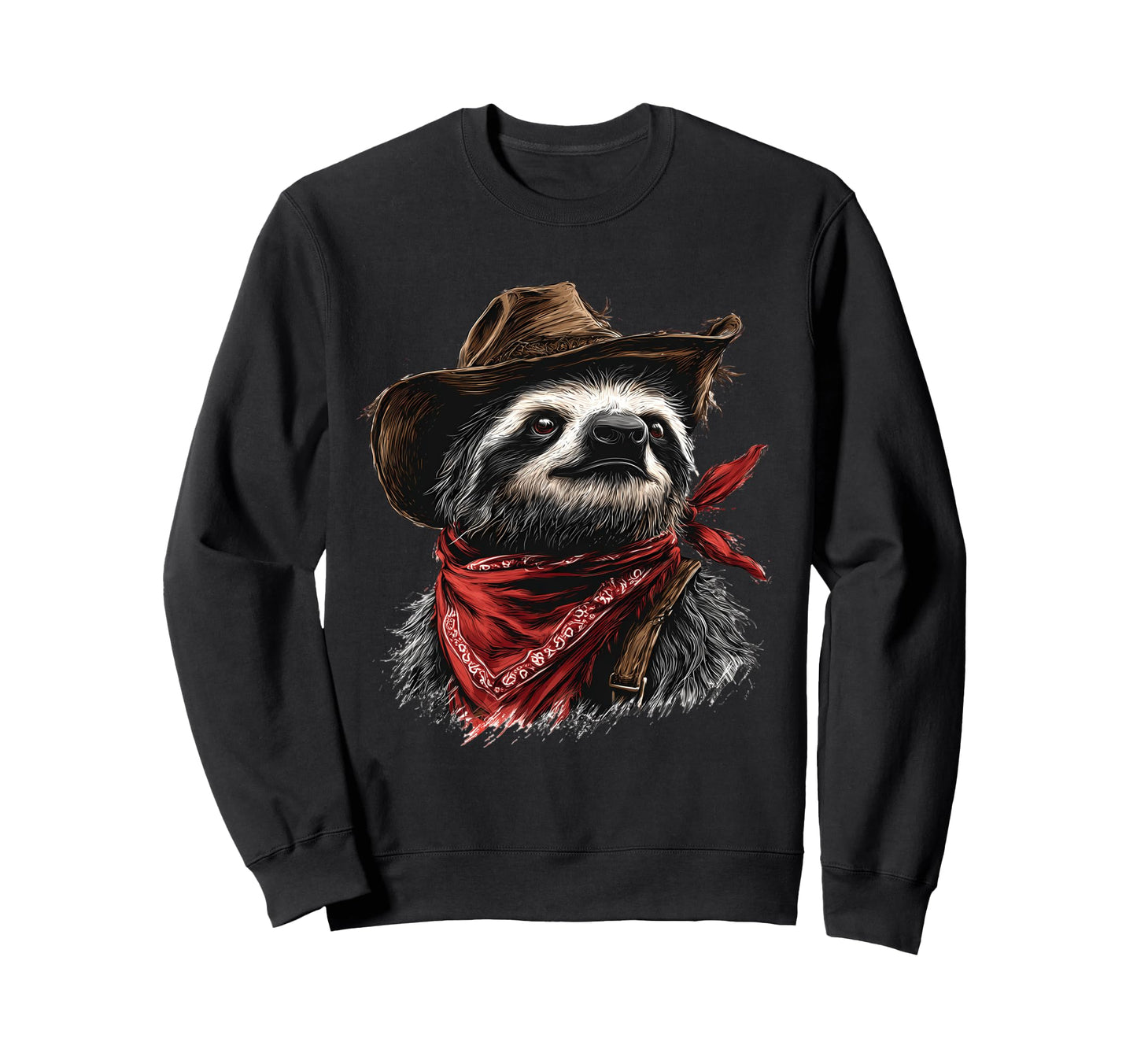 Country Cowboy Sloth Rodeo Sweatshirt - Aesthetic Graphic Men Women - T-Shirt, Sweatshirt, Hoodie