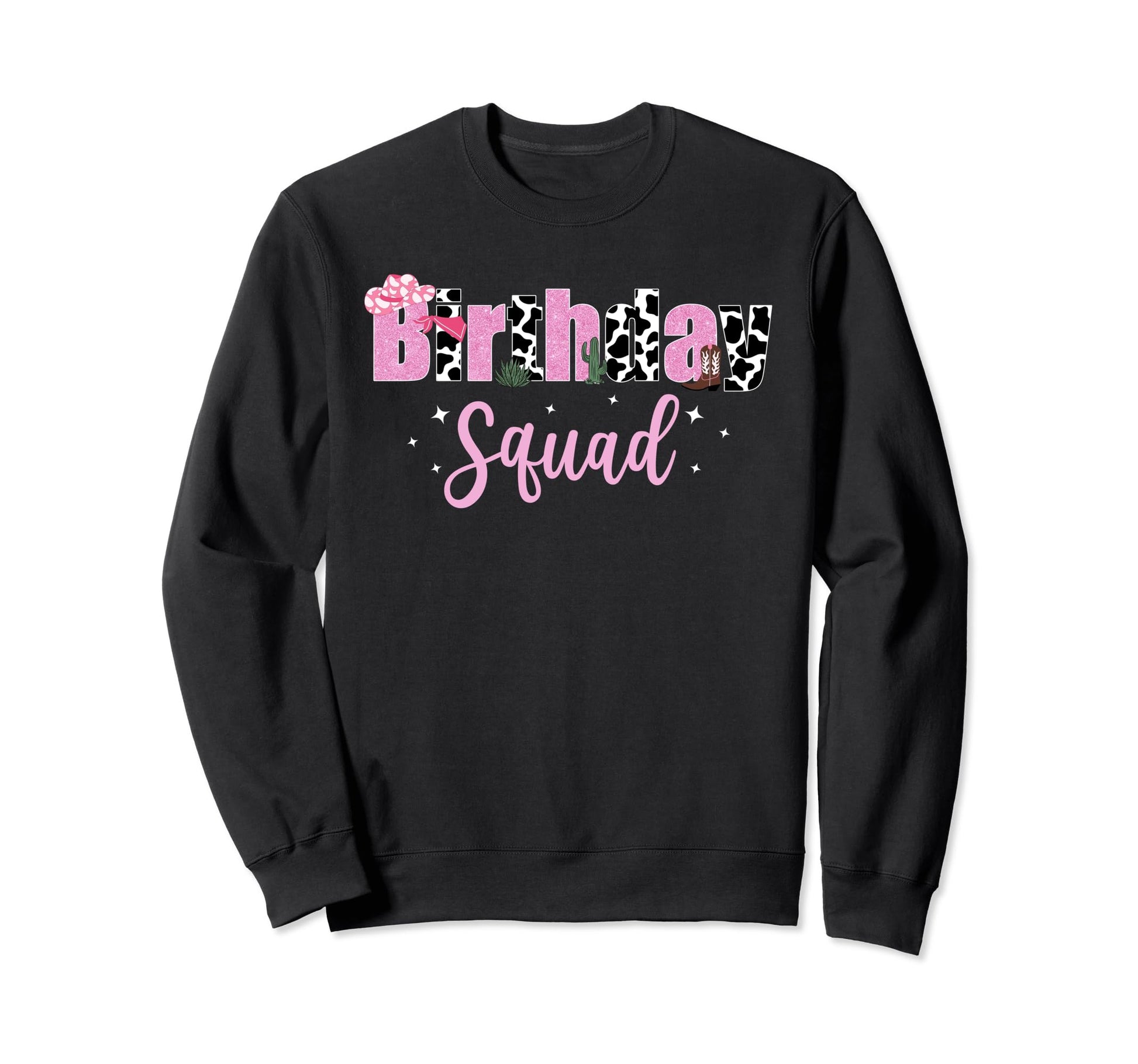 Happy Birthday Squad Country Sweatshirt - Fun Novelty Design Men Women - T-Shirt, Sweatshirt, Hoodie