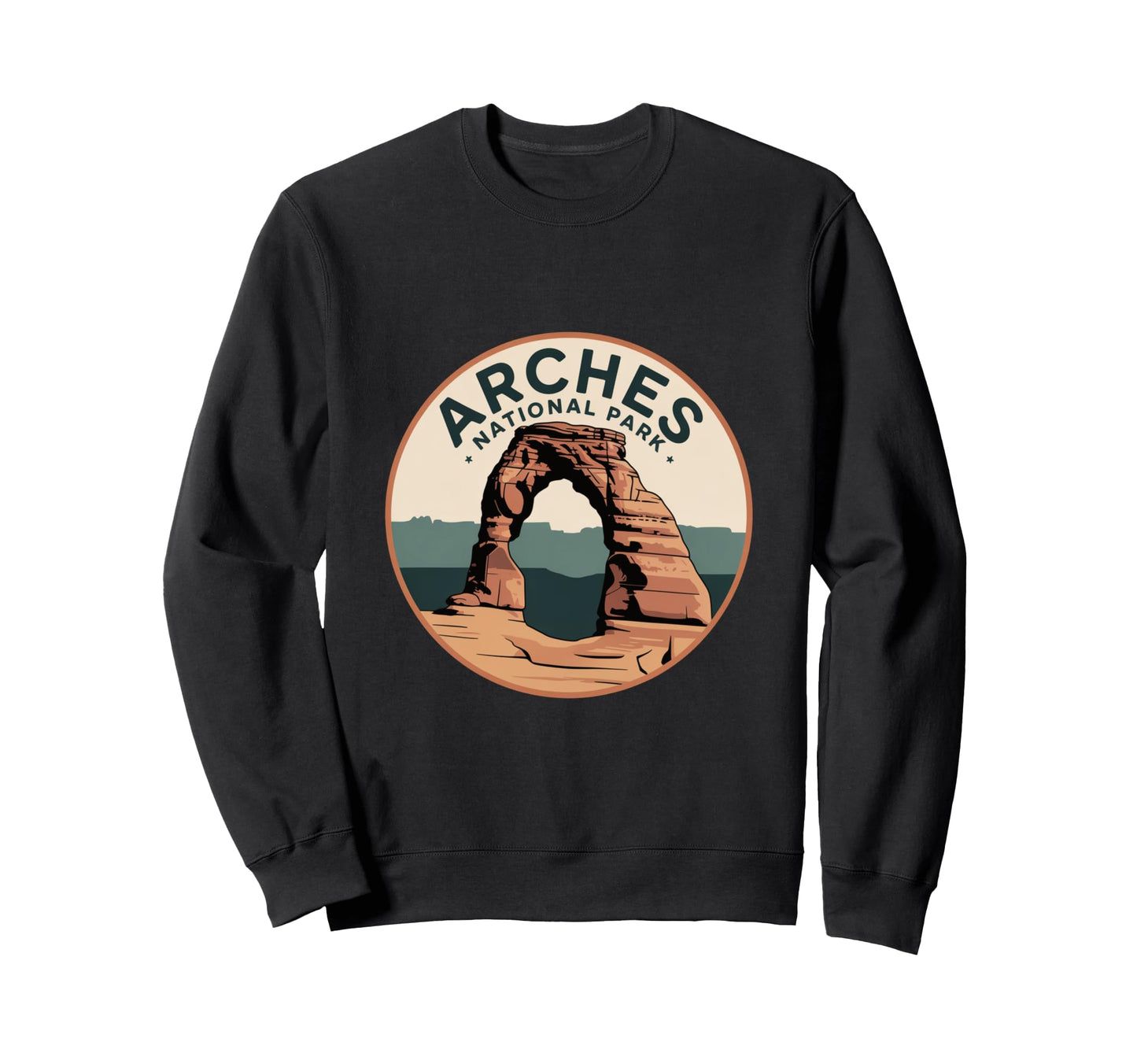 Arches National Park Circle Badge Sweatshirt - Streetwear Style Men Women - T-Shirt, Sweatshirt, Hoodie