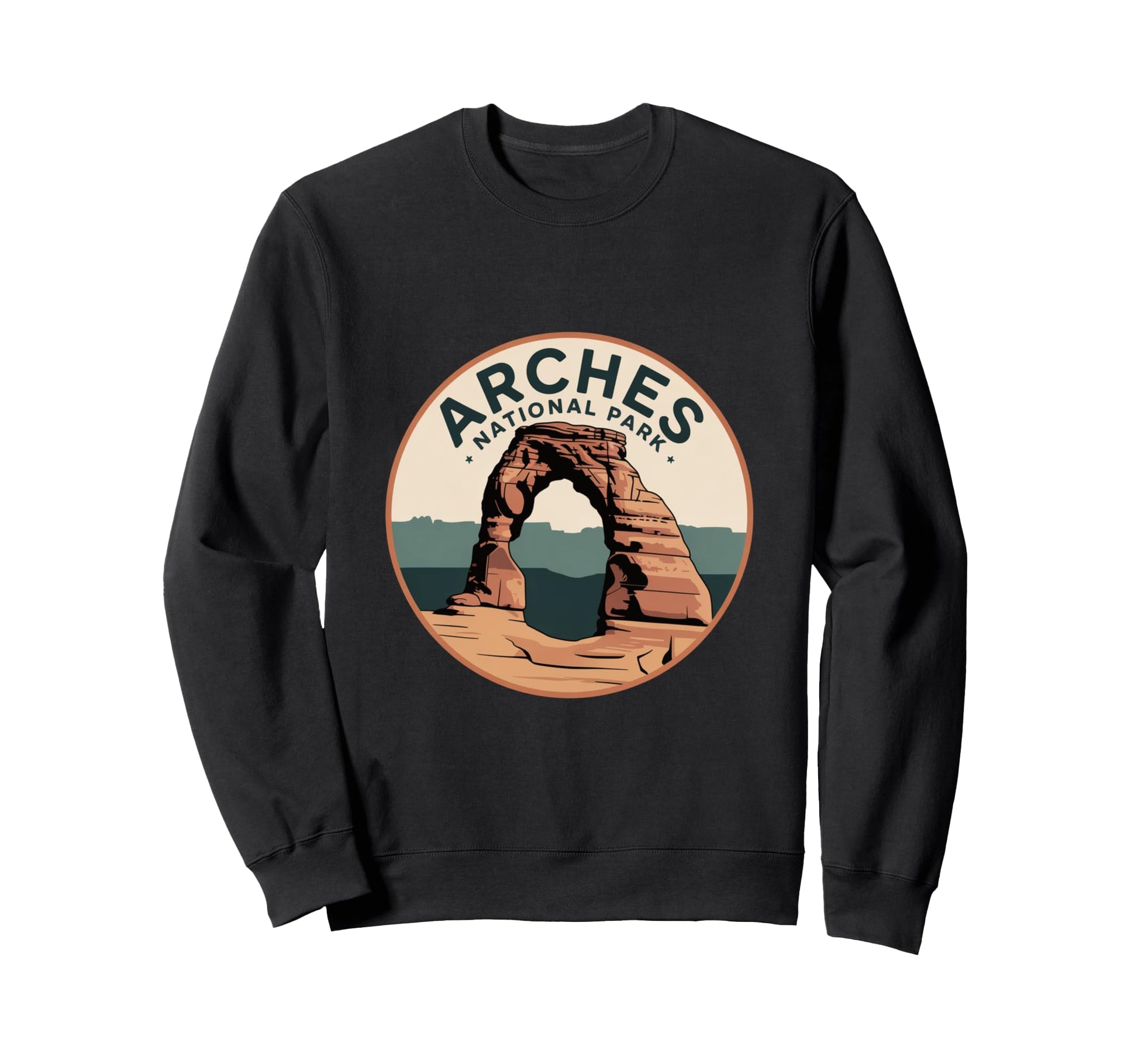 Arches National Park Circle Badge Sweatshirt - Streetwear Style Men Women - T-Shirt, Sweatshirt, Hoodie
