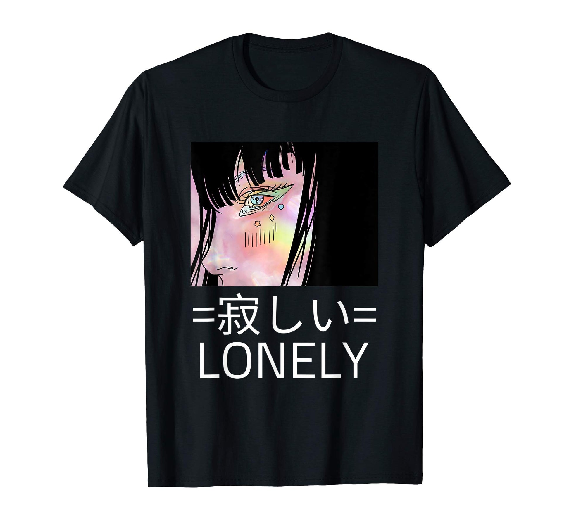 Lonely Anti Social Japanese Text T-Shirt - Novelty Apparel Men Women - T-Shirt, Sweatshirt, Hoodie