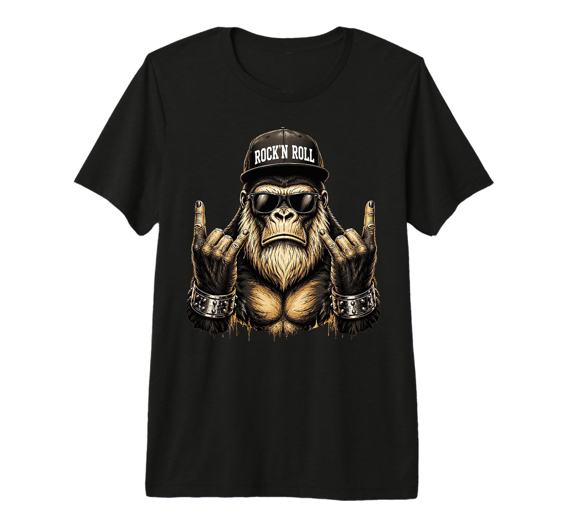 Bigfoot Rock Sasquatch Heavy Metal T-Shirt - Unique Graphic for Adults - T-Shirt, Sweatshirt, Hoodie