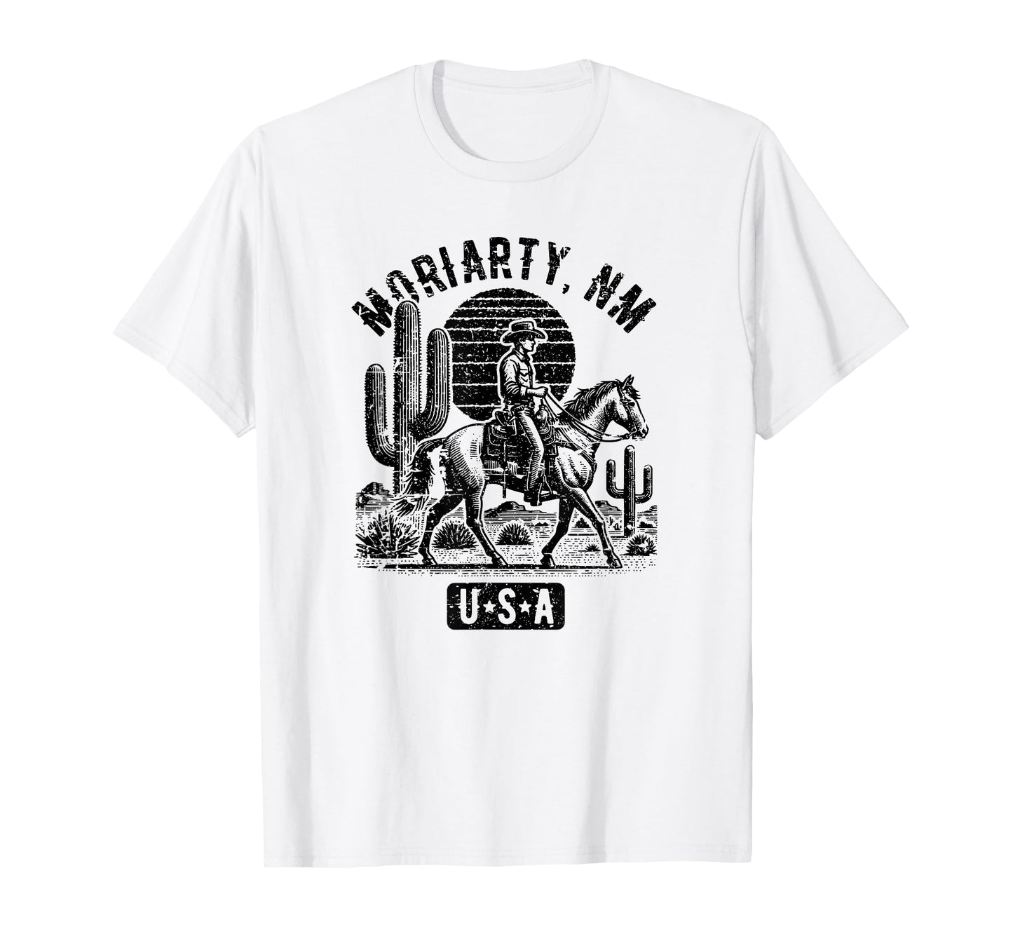 Moriarty New Mexico Usa Cowboy Horse T-Shirt - Trendy Graphic Unisex - T-Shirt, Sweatshirt, Hoodie