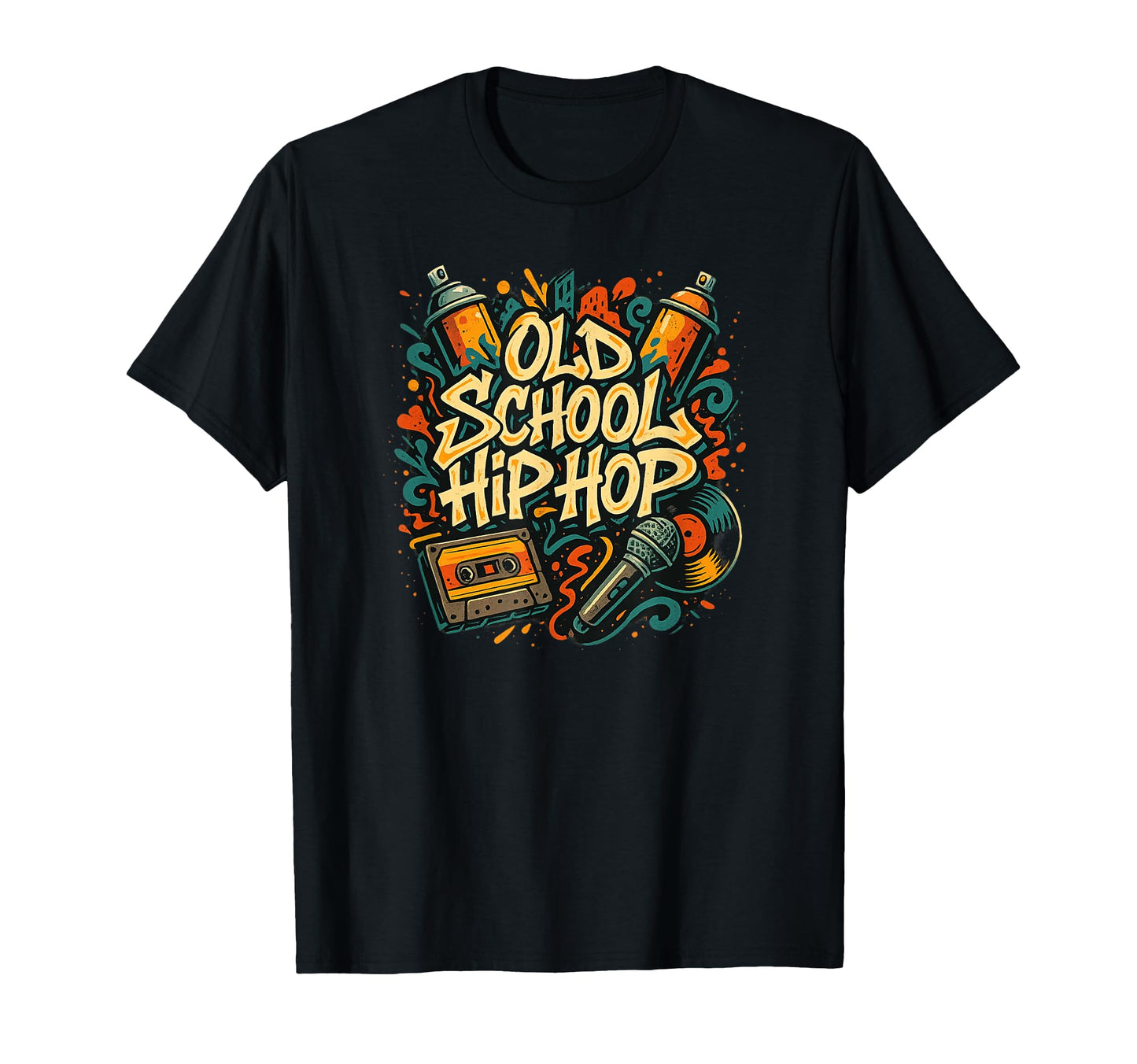 Raised Old School Hip Hop Rap Music T-Shirt - Minimalist Print for Adults - T-Shirt, Sweatshirt, Hoodie