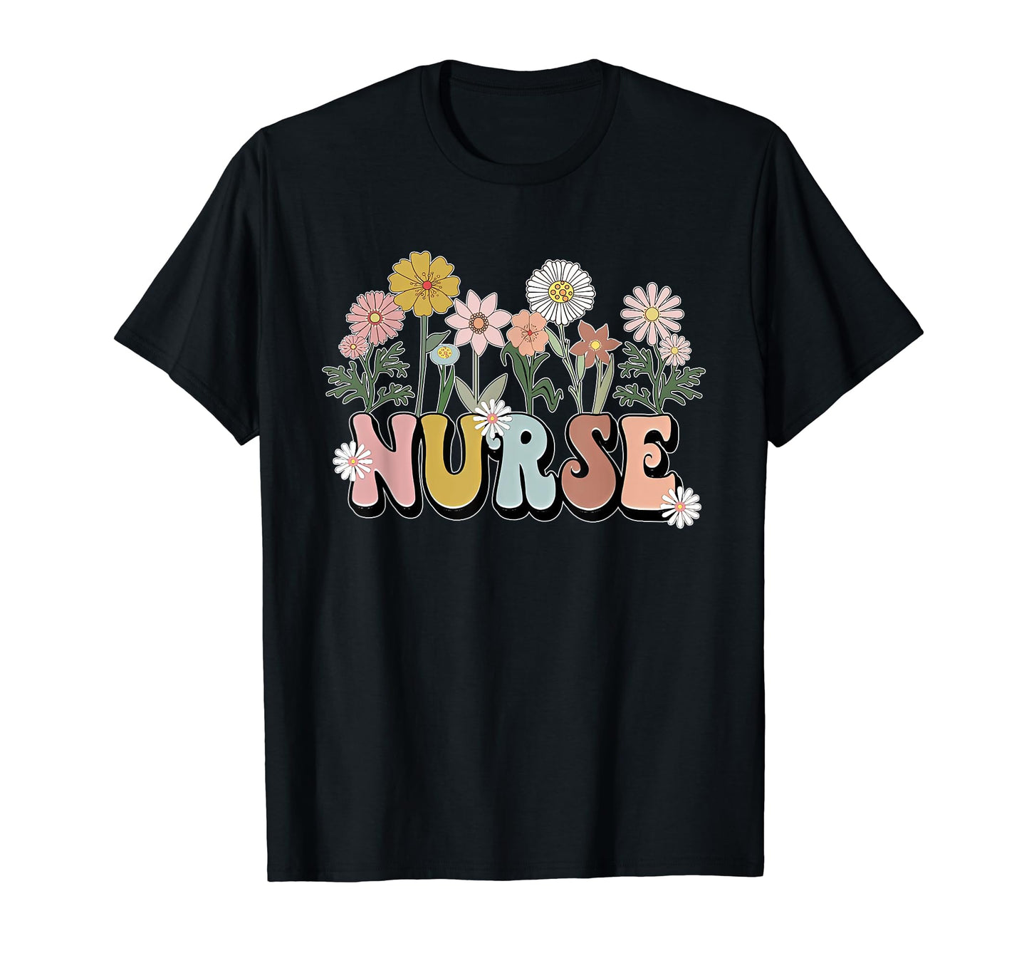 Groovy Nurse Typography Wild T-Shirt - Fun Novelty Design Men Women - T-Shirt, Sweatshirt, Hoodie