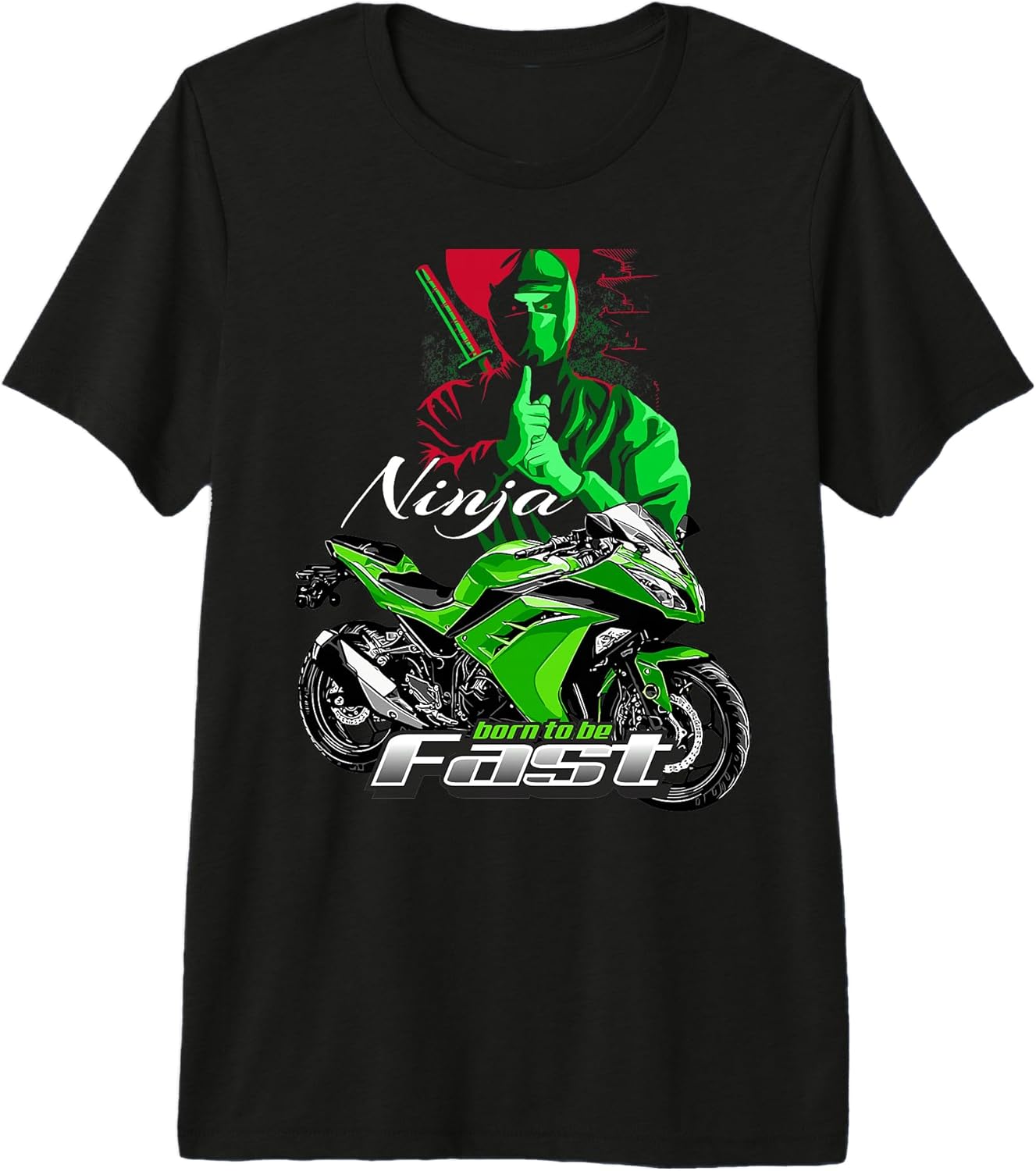 Sportbike Motorcycle Designs - Adult & Kids T-Shirts, Sweatshirts & Hoodies apparel design preview 1