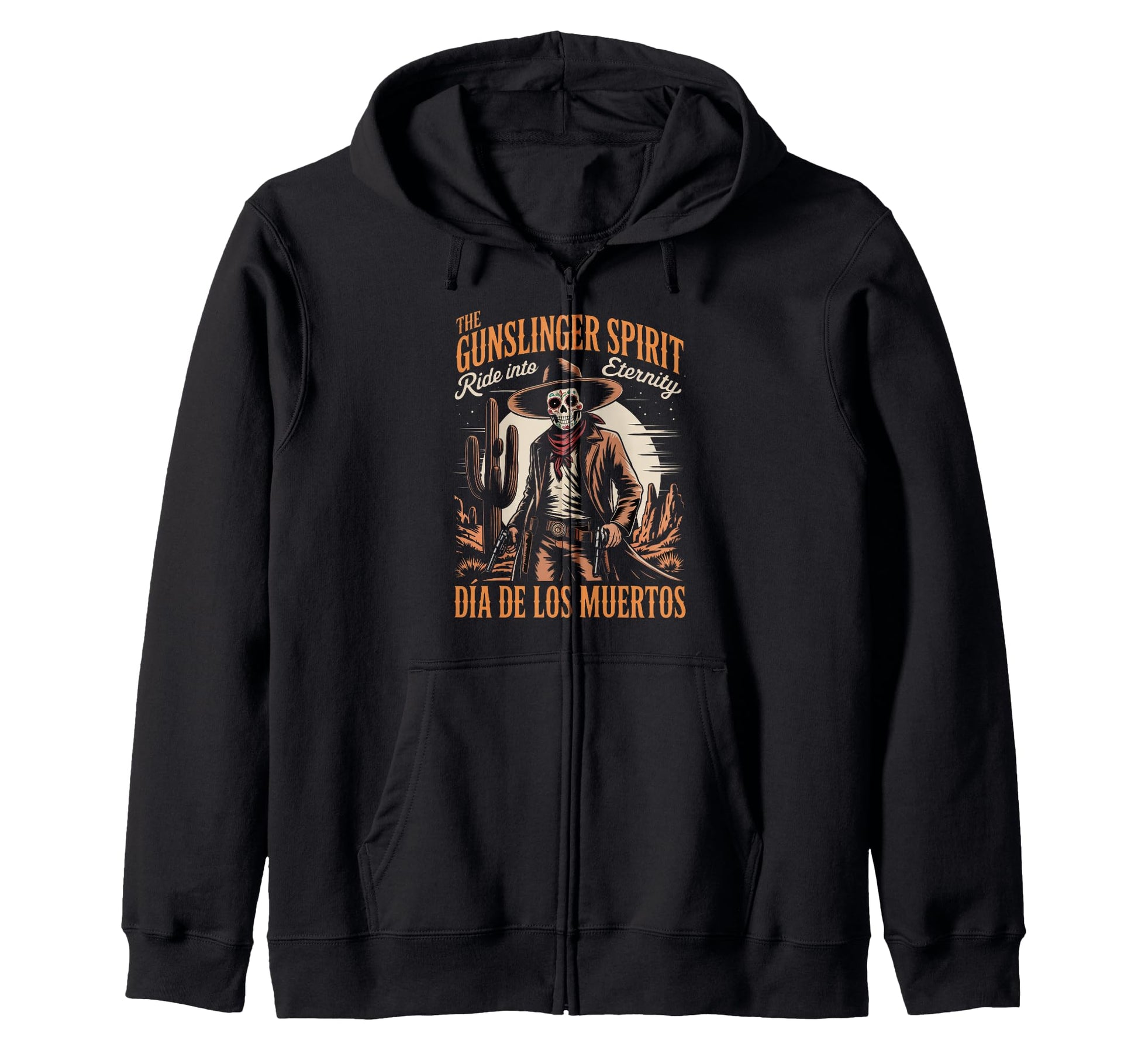 Day Dead Western Gunslinger Spirit Sweatshirt - Aesthetic Graphic Unisex - T-Shirt, Sweatshirt, Hoodie