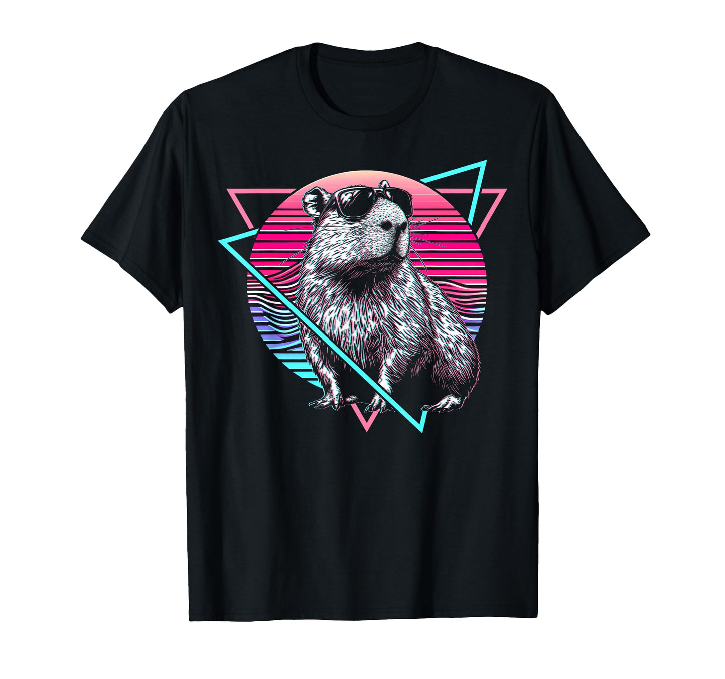 Capybara Capibara Sunglasses T-Shirt - Aesthetic Graphic Men Women - T-Shirt, Sweatshirt, Hoodie