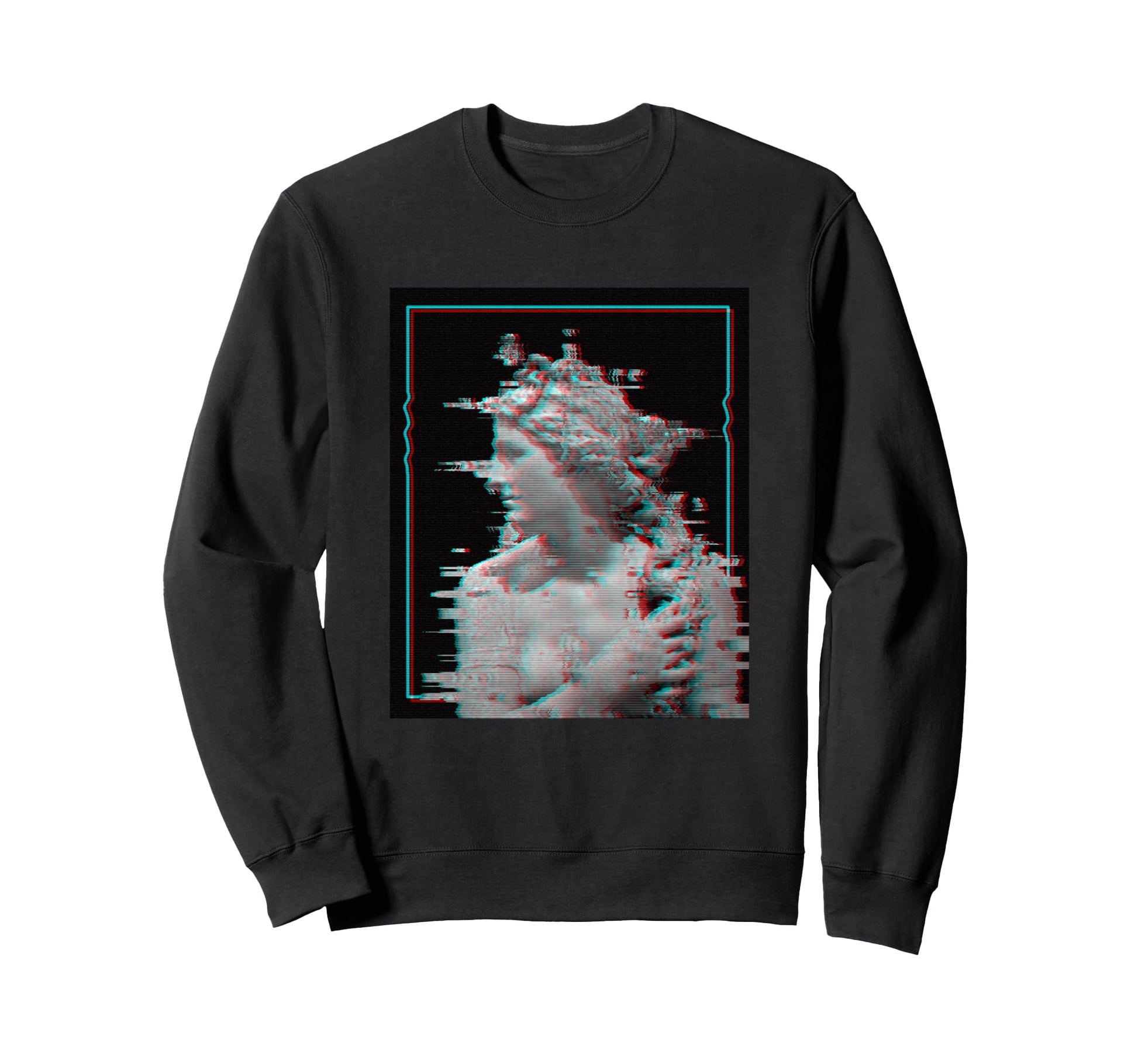 Greek Statue Glitch Vaporwave Sweatshirt - Streetwear Style Unisex - T-Shirt, Sweatshirt, Hoodie