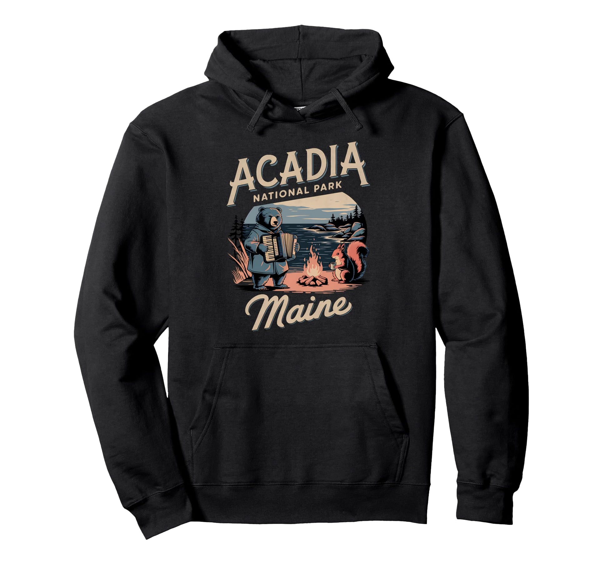Travel Adventure Acadia National Park Hoodie - Graphic Print Men Women - T-Shirt, Sweatshirt, Hoodie