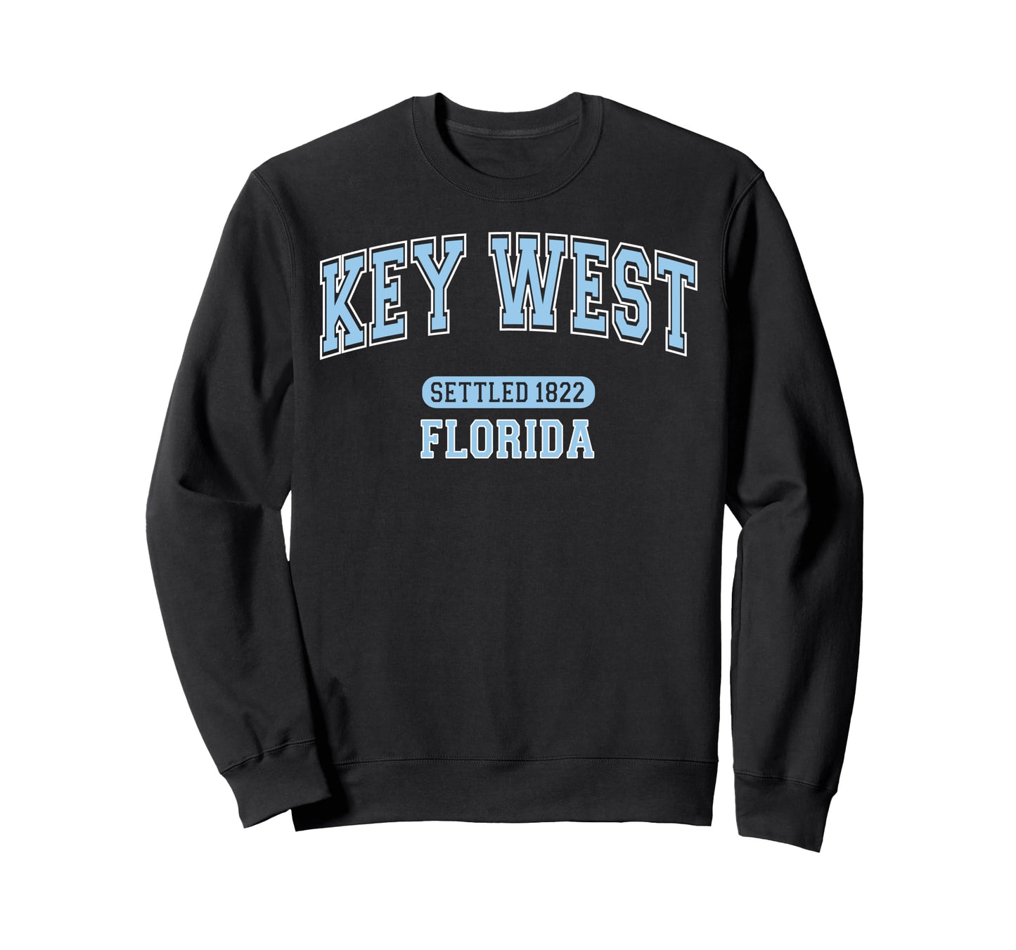 Key West Florida Settled 1822 Sports Sweatshirt - Minimalist Print Unisex - T-Shirt, Sweatshirt, Hoodie