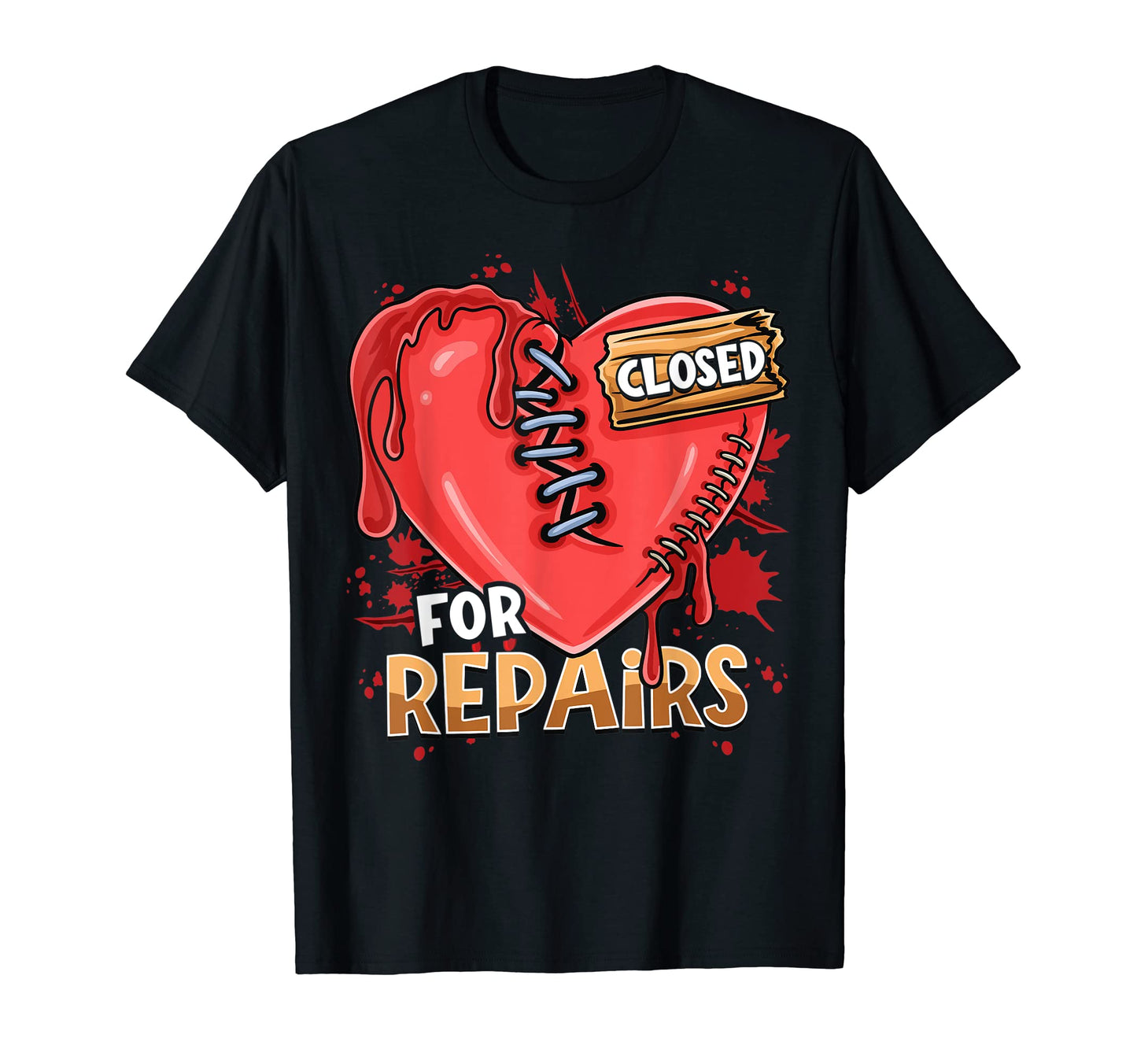 Sad Heartbreak Grunge Broken T-Shirt - Casual Everyday Wear for Adults - T-Shirt, Sweatshirt, Hoodie