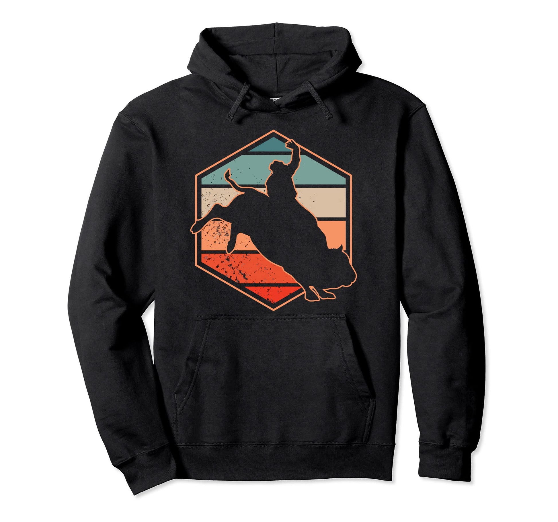 Rodeo Bull Riding Country Western Ranch Hoodie - Minimalist Print Unisex - T-Shirt, Sweatshirt, Hoodie
