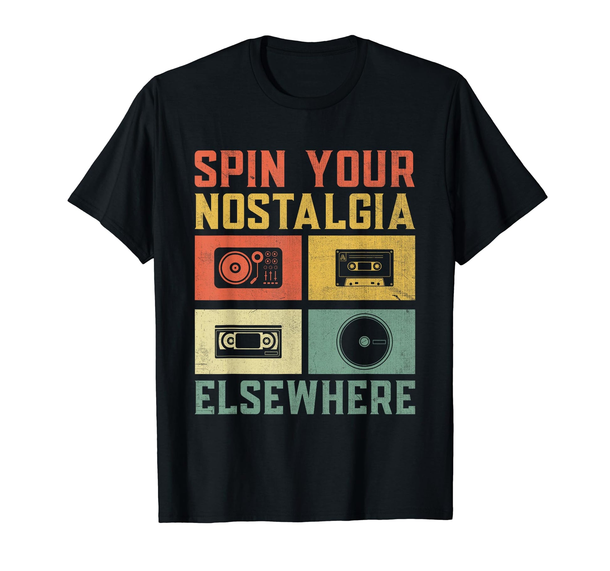 Funny Old School Dj Equipment T-Shirt - Casual Everyday Wear Men Women - T-Shirt, Sweatshirt, Hoodie
