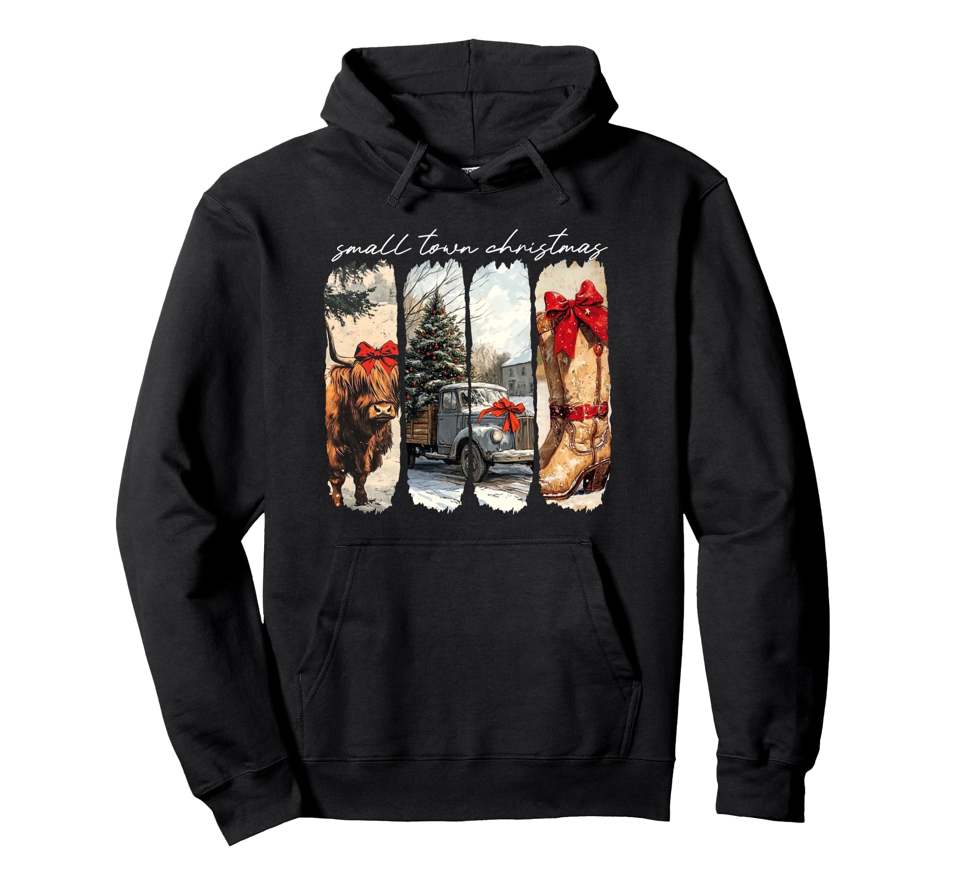 Small Town Western Hoodie - Streetwear Style for Adults - T-Shirt, Sweatshirt, Hoodie