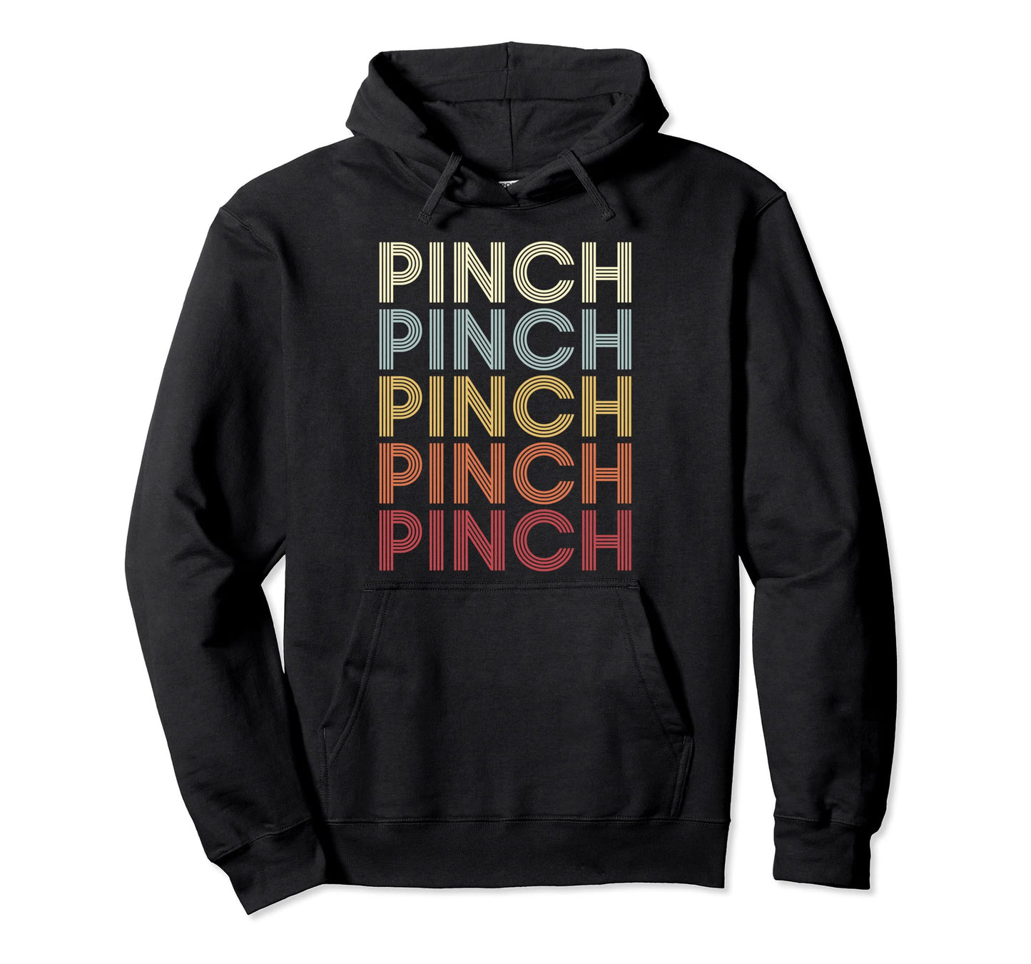 Pinch West Virginia Pinch Wv Text Hoodie - Custom Art Print for Adults - T-Shirt, Sweatshirt, Hoodie