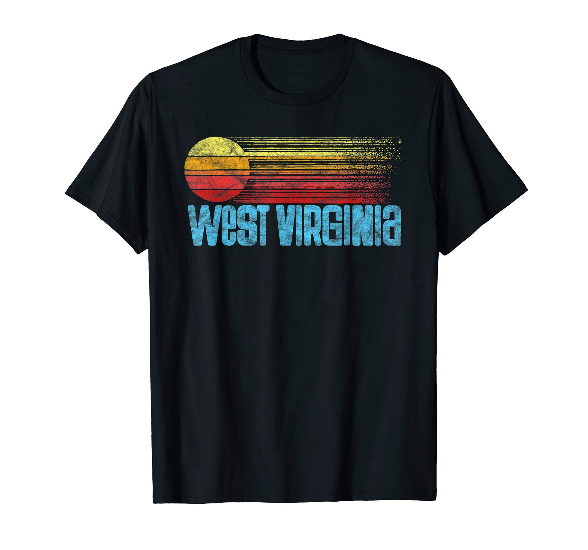 West Virginia Distressed Sun T-Shirt - Streetwear Style Men Women - T-Shirt, Sweatshirt, Hoodie