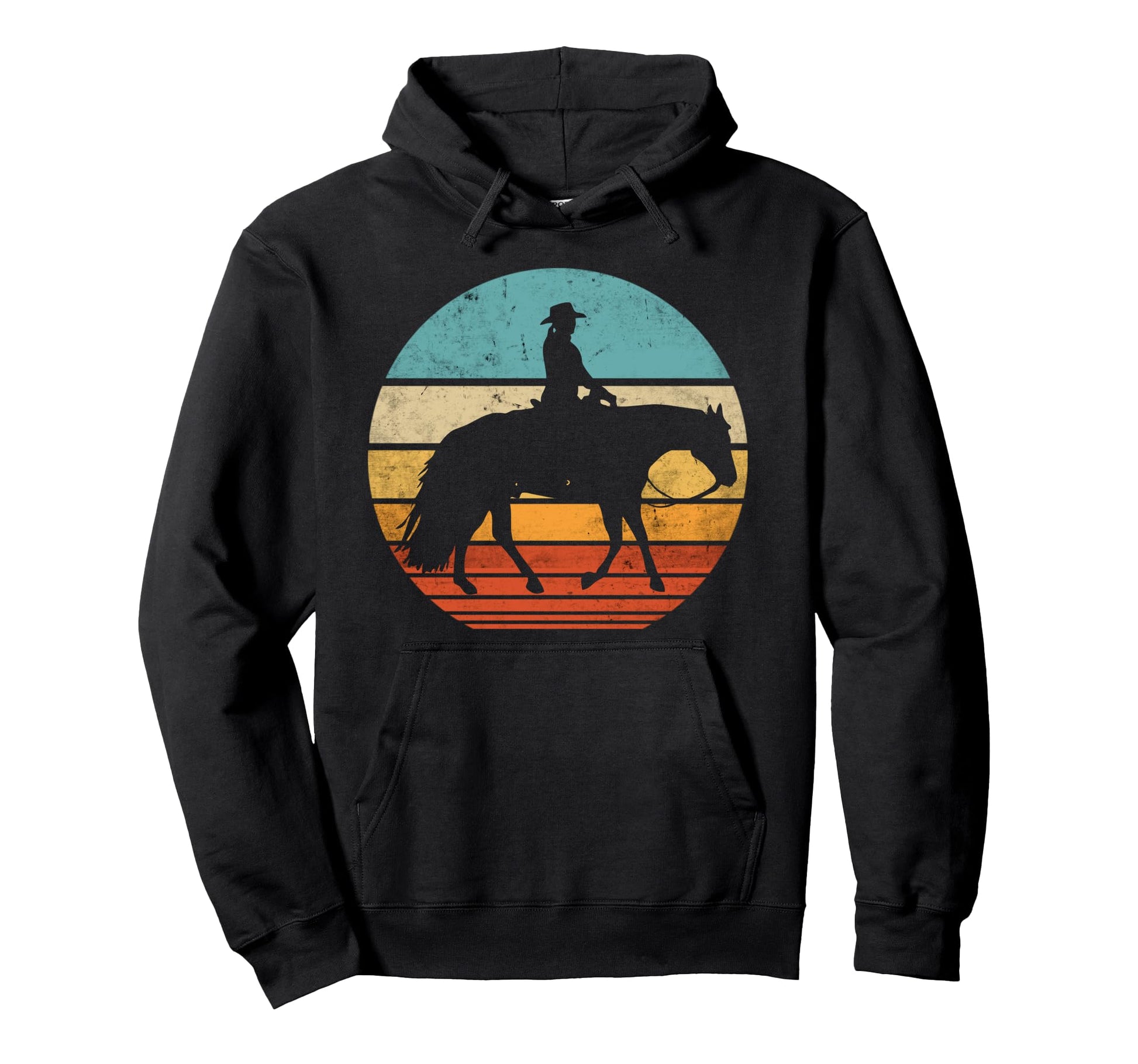 Western Riding Western Rider Riding Hoodie - Graphic Print Men Women - T-Shirt, Sweatshirt, Hoodie