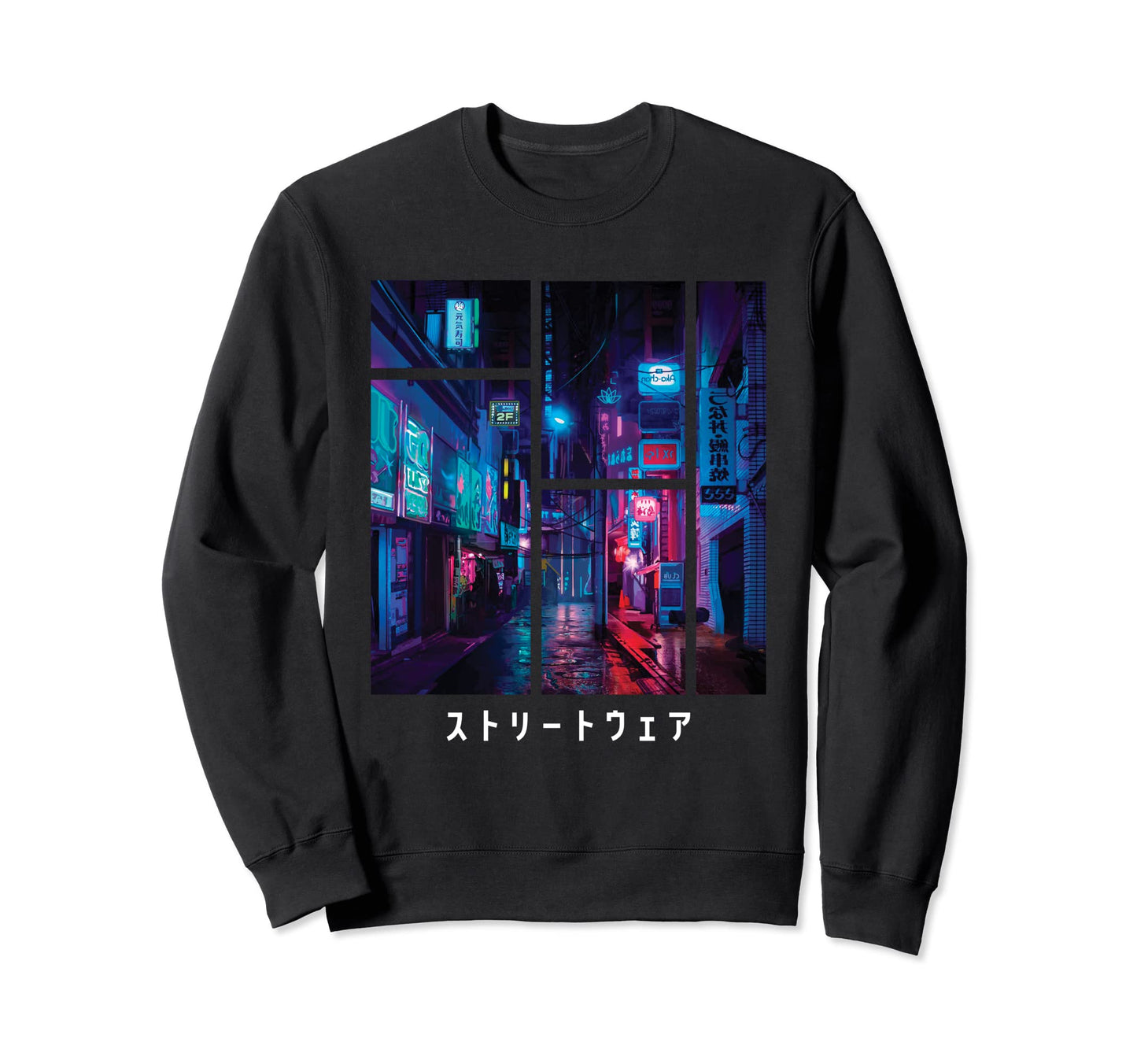 Japanese Synthwave Streetwear Aesthetic Sweatshirt - Trendy Graphic Unisex - T-Shirt, Sweatshirt, Hoodie