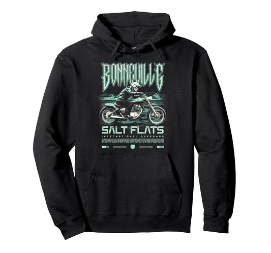 Bonneville Salt Flats Motorcycle Racing Hoodie - Streetwear Style Unisex - T-Shirt, Sweatshirt, Hoodie