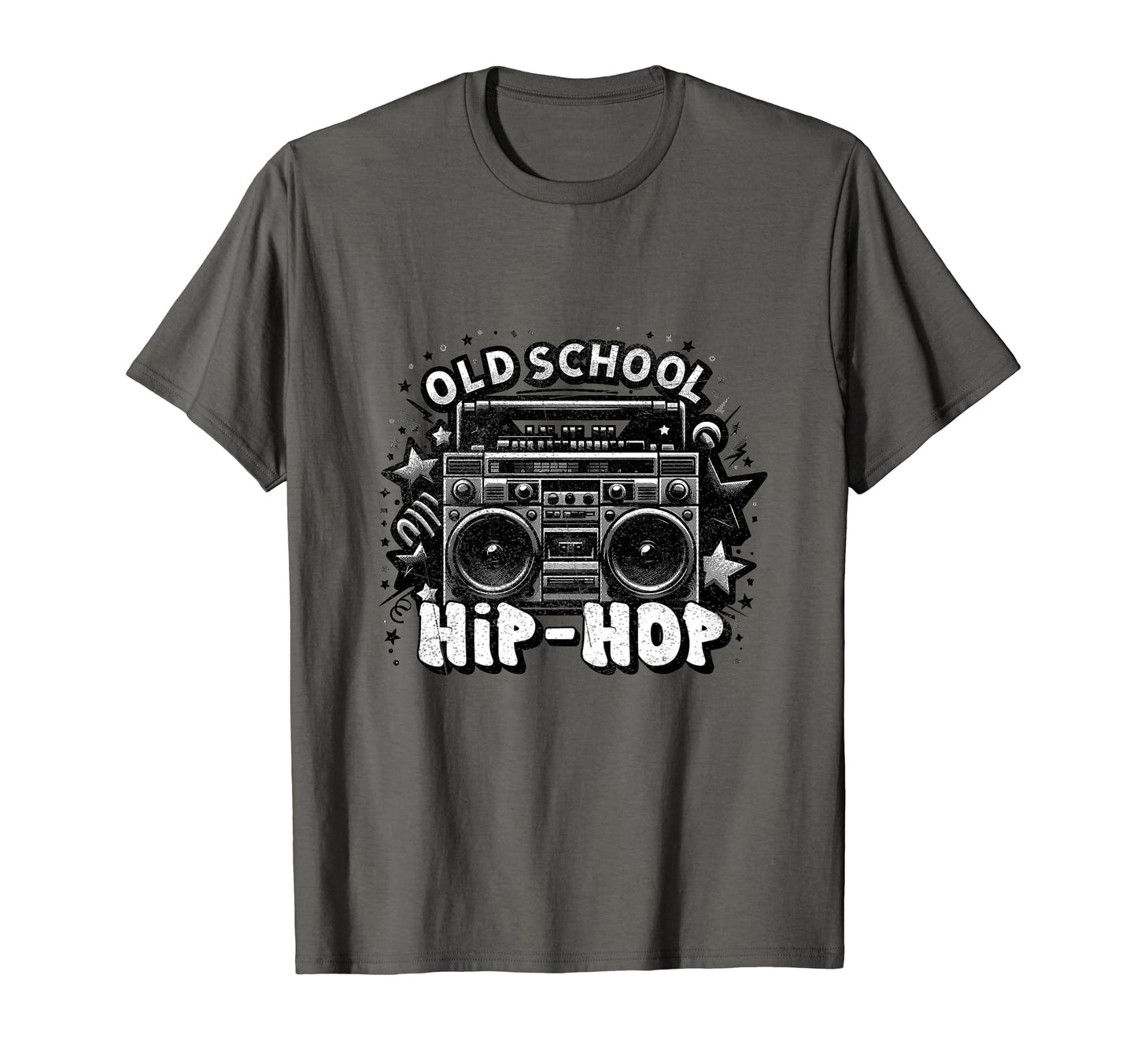 Old School Hip Hop Fan 80S 90S Hip T-Shirt - Custom Art Print for Adults - T-Shirt, Sweatshirt, Hoodie