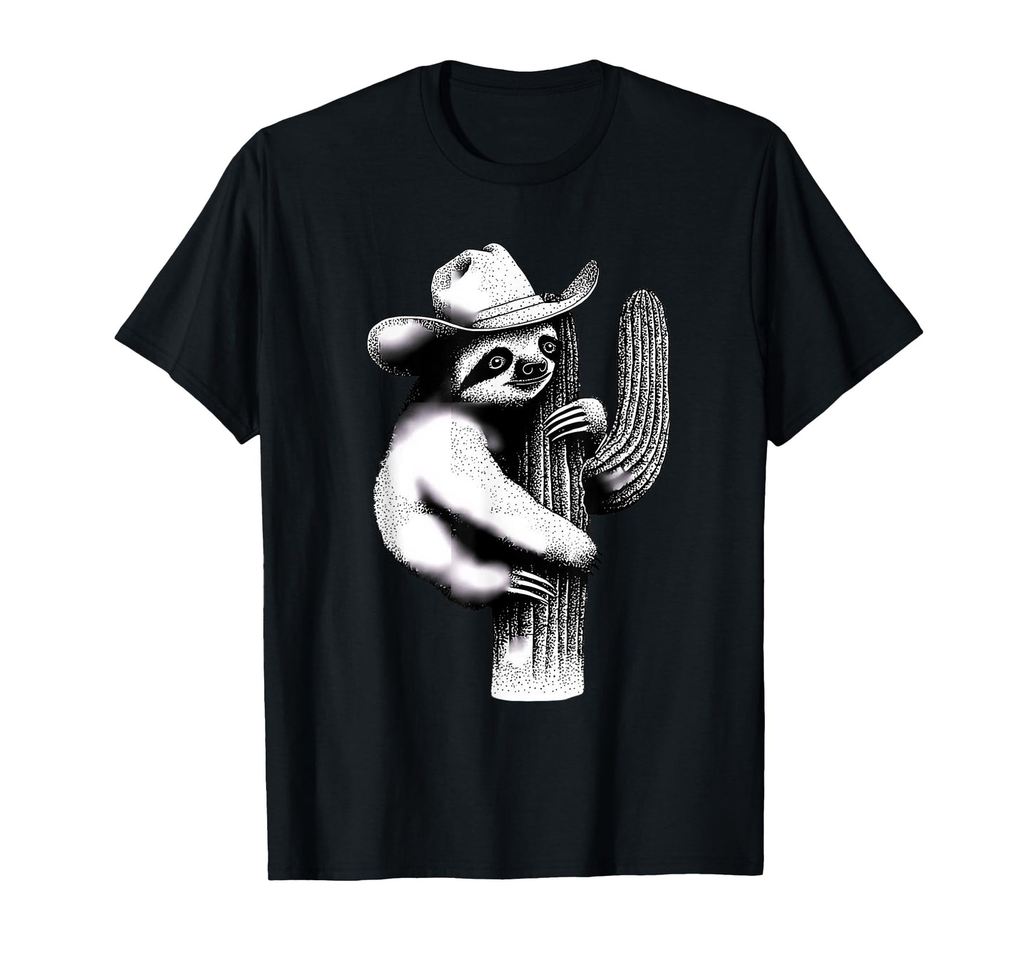 Sloth Cowboy Rodeo Cowgirl Western T-Shirt - Custom Art Print Men Women - T-Shirt, Sweatshirt, Hoodie