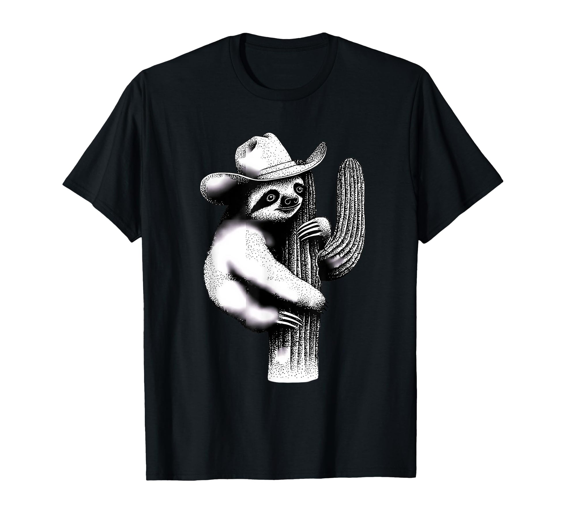Sloth Cowboy Rodeo Cowgirl Western T-Shirt - Custom Art Print Men Women - T-Shirt, Sweatshirt, Hoodie