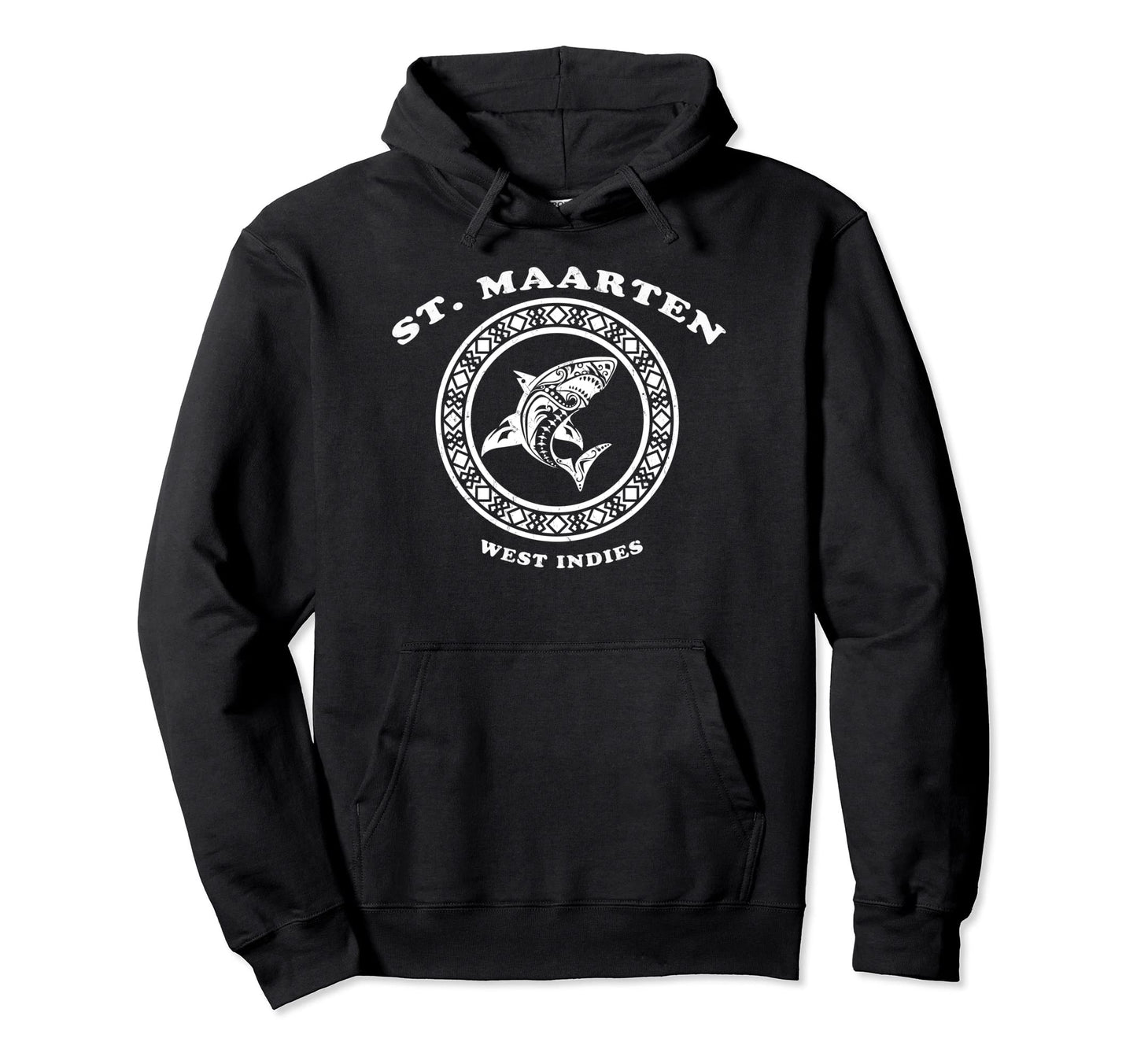 St Maarten West Indies Tribal Hoodie - Casual Everyday Wear for Adults - T-Shirt, Sweatshirt, Hoodie