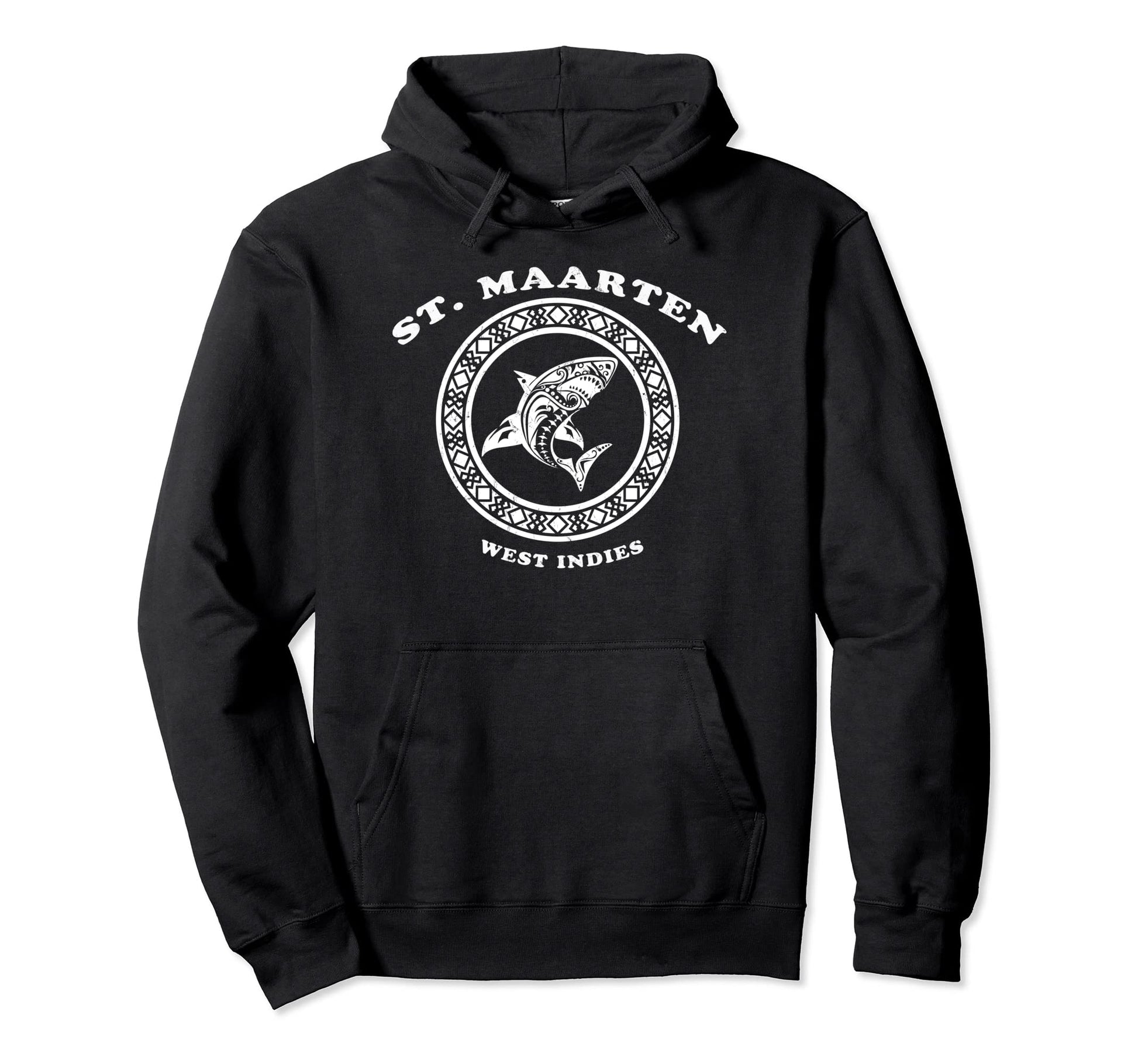 St Maarten West Indies Tribal Hoodie - Casual Everyday Wear for Adults - T-Shirt, Sweatshirt, Hoodie
