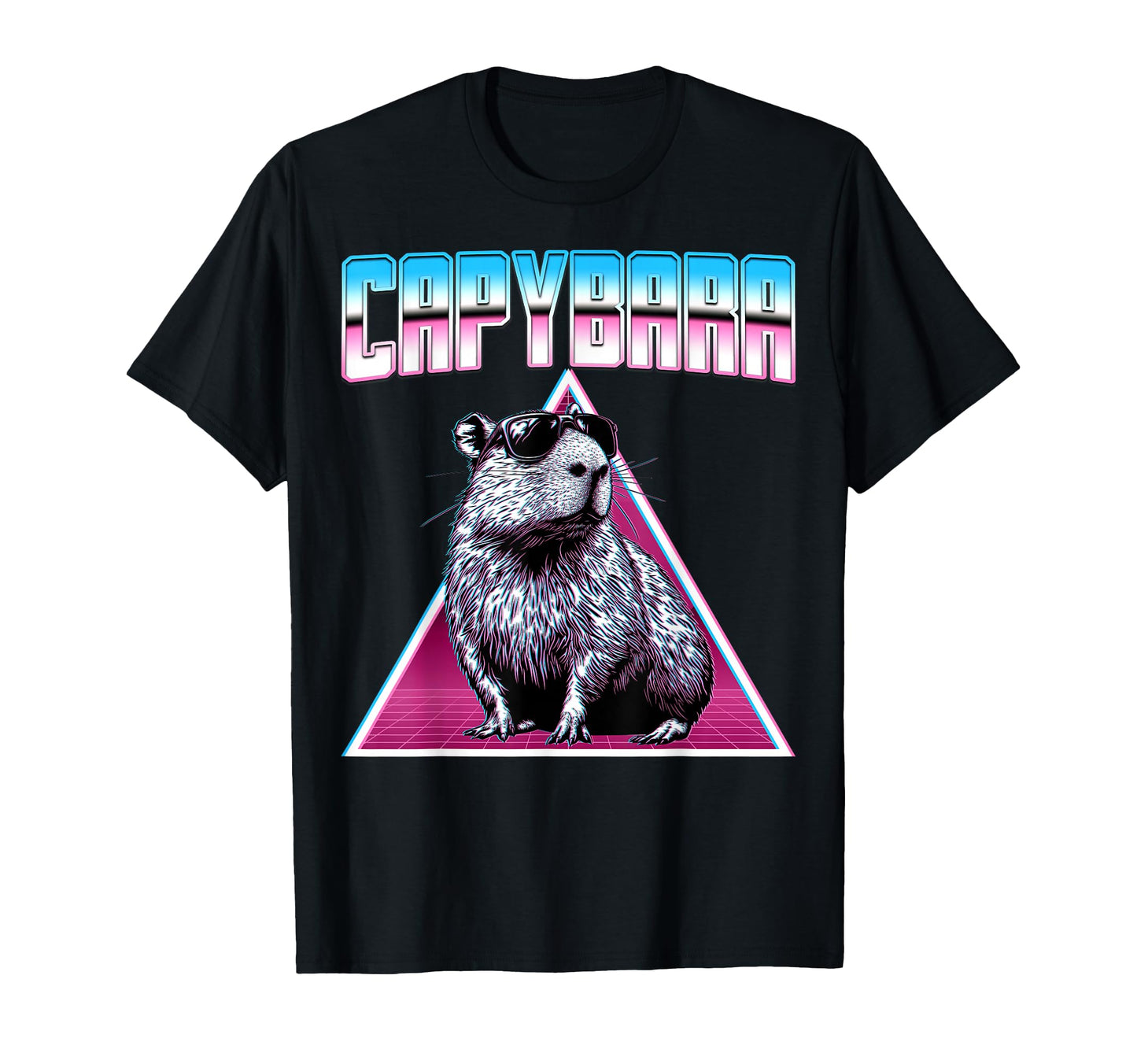 Capybara Capibara Sunglasses Vaporwave T-Shirt - Aesthetic Graphic Unisex - T-Shirt, Sweatshirt, Hoodie