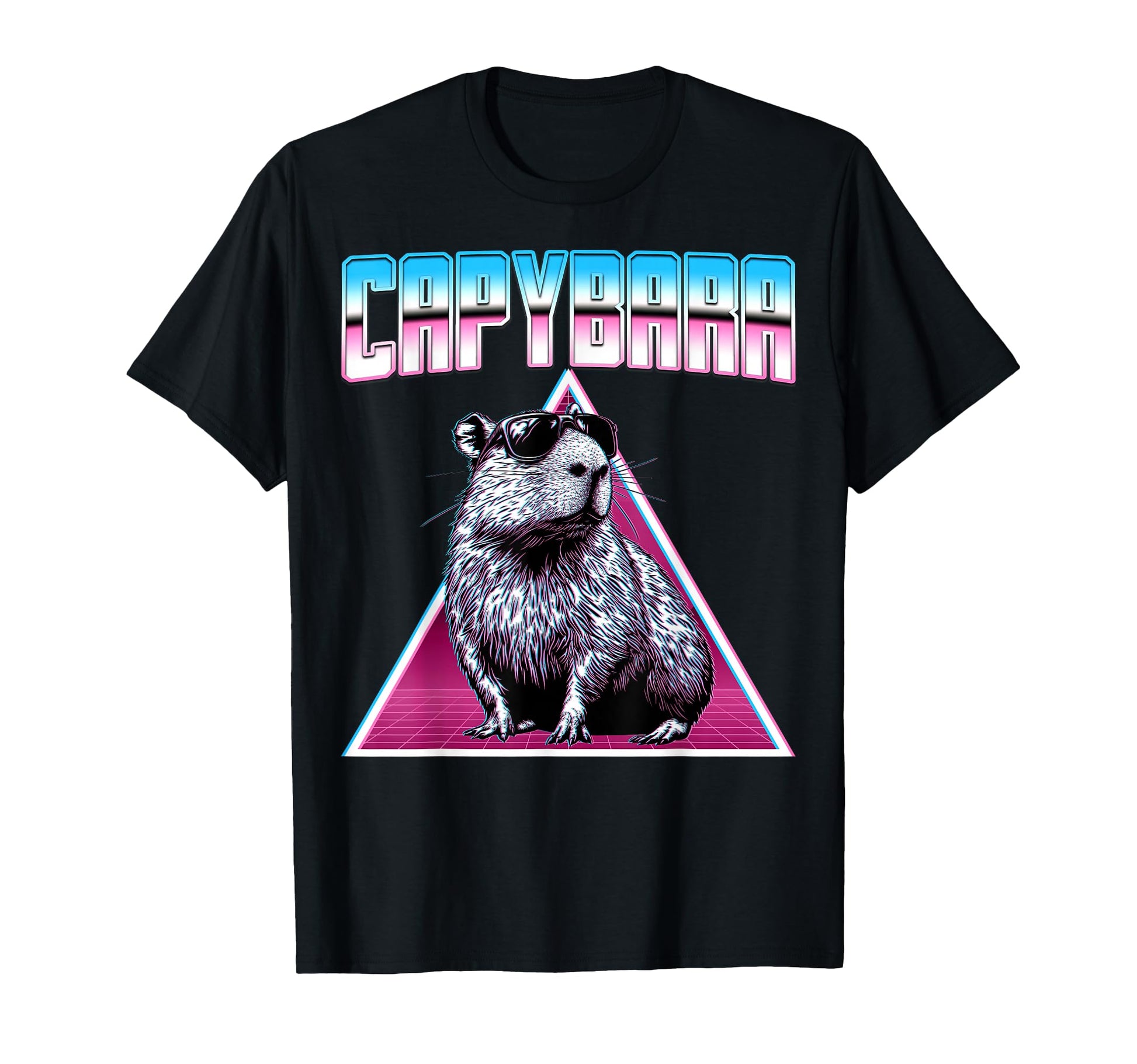 Capybara Capibara Sunglasses Vaporwave T-Shirt - Aesthetic Graphic Unisex - T-Shirt, Sweatshirt, Hoodie