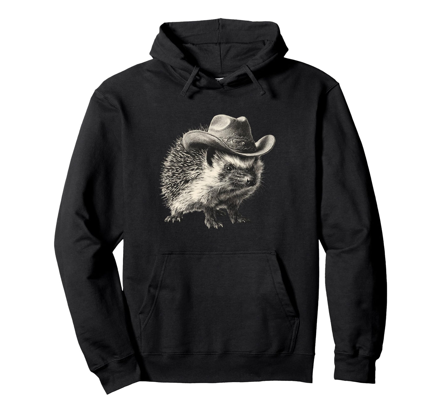 Hedgehog Cowboy Rodeo Cowgirl Western Hoodie - Aesthetic Graphic Men Women - T-Shirt, Sweatshirt, Hoodie