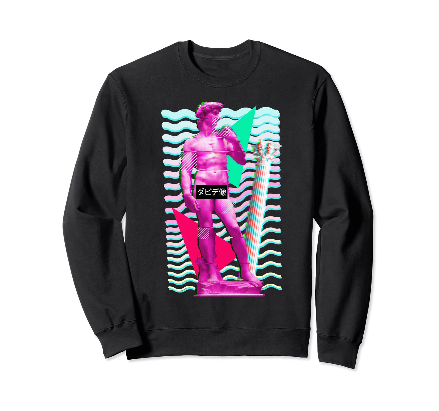 Statue David 80S Aesthetic Sweatshirt - Fun Novelty Design Unisex - T-Shirt, Sweatshirt, Hoodie