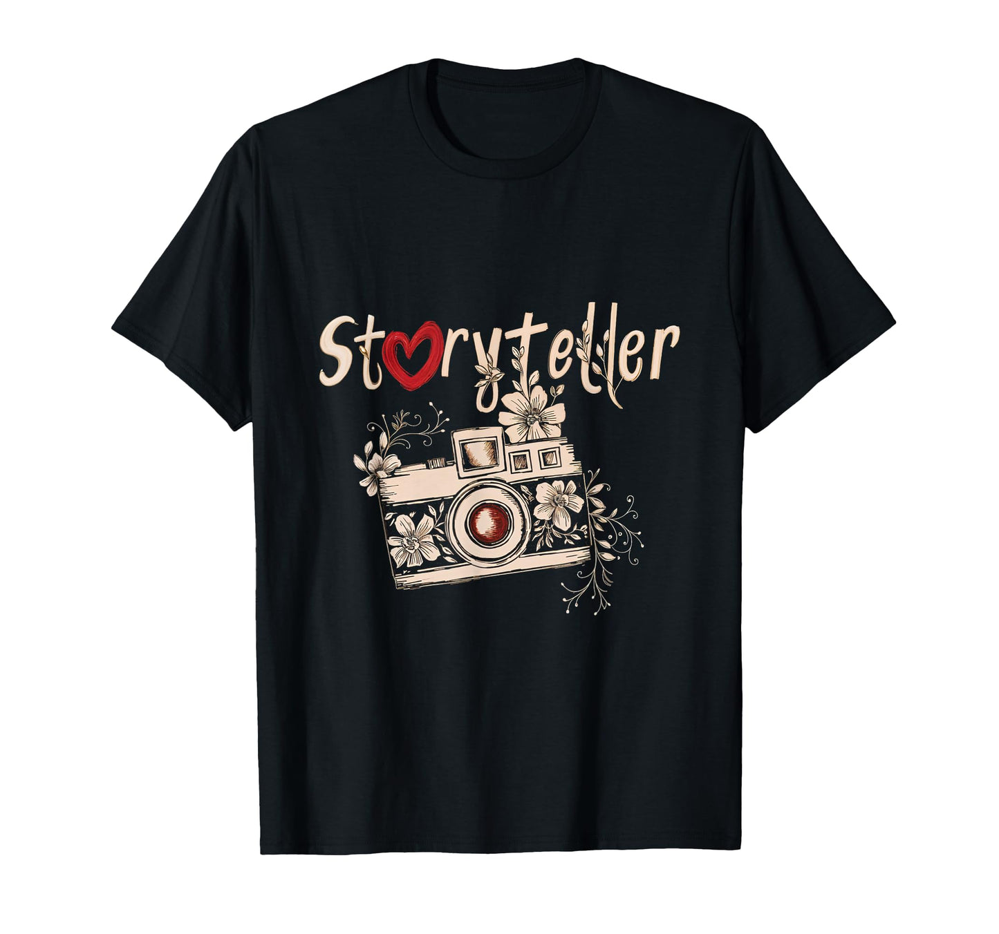 Storyteller Photography Camera T-Shirt - Minimalist Print Men Women - T-Shirt, Sweatshirt, Hoodie
