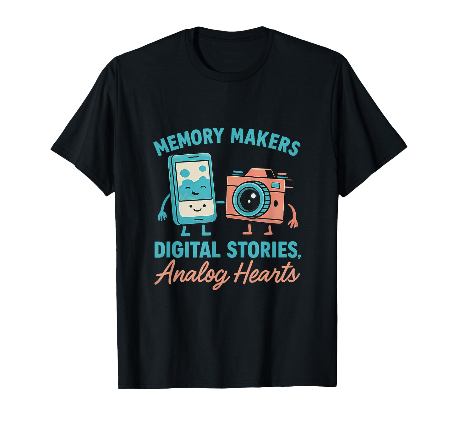 Digital Stories Analog Hearts Camera T-Shirt - Streetwear Style Unisex - T-Shirt, Sweatshirt, Hoodie