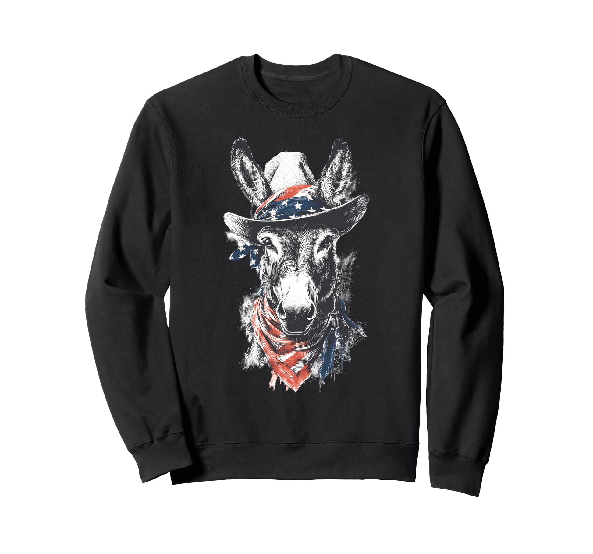 Country Cowboy Donkey Rodeo Cowgirl Sweatshirt - Novelty Apparel Unisex - T-Shirt, Sweatshirt, Hoodie