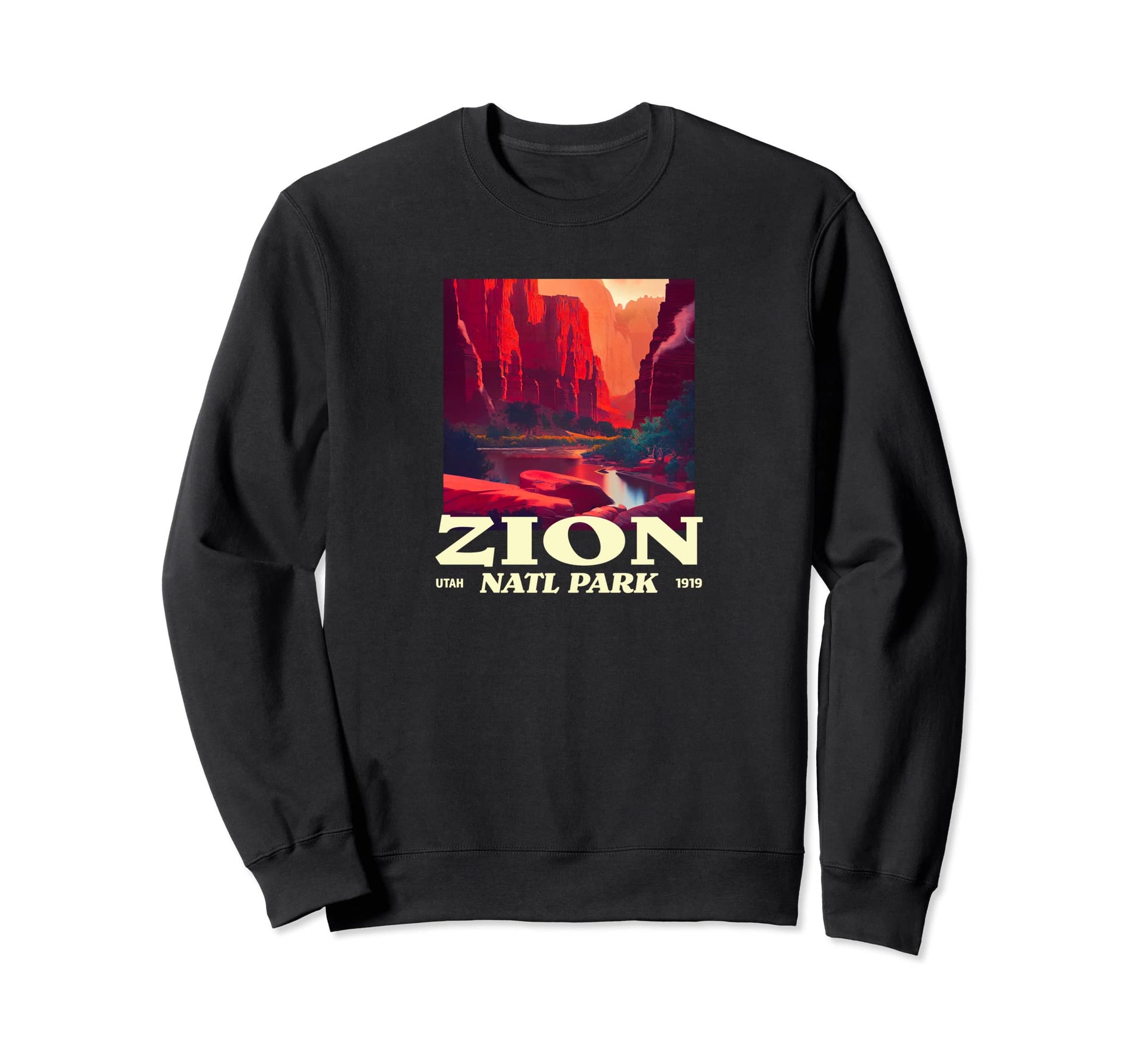 Zion Utah Zion National Park Sweatshirt - Casual Everyday Wear for Adults - T-Shirt, Sweatshirt, Hoodie