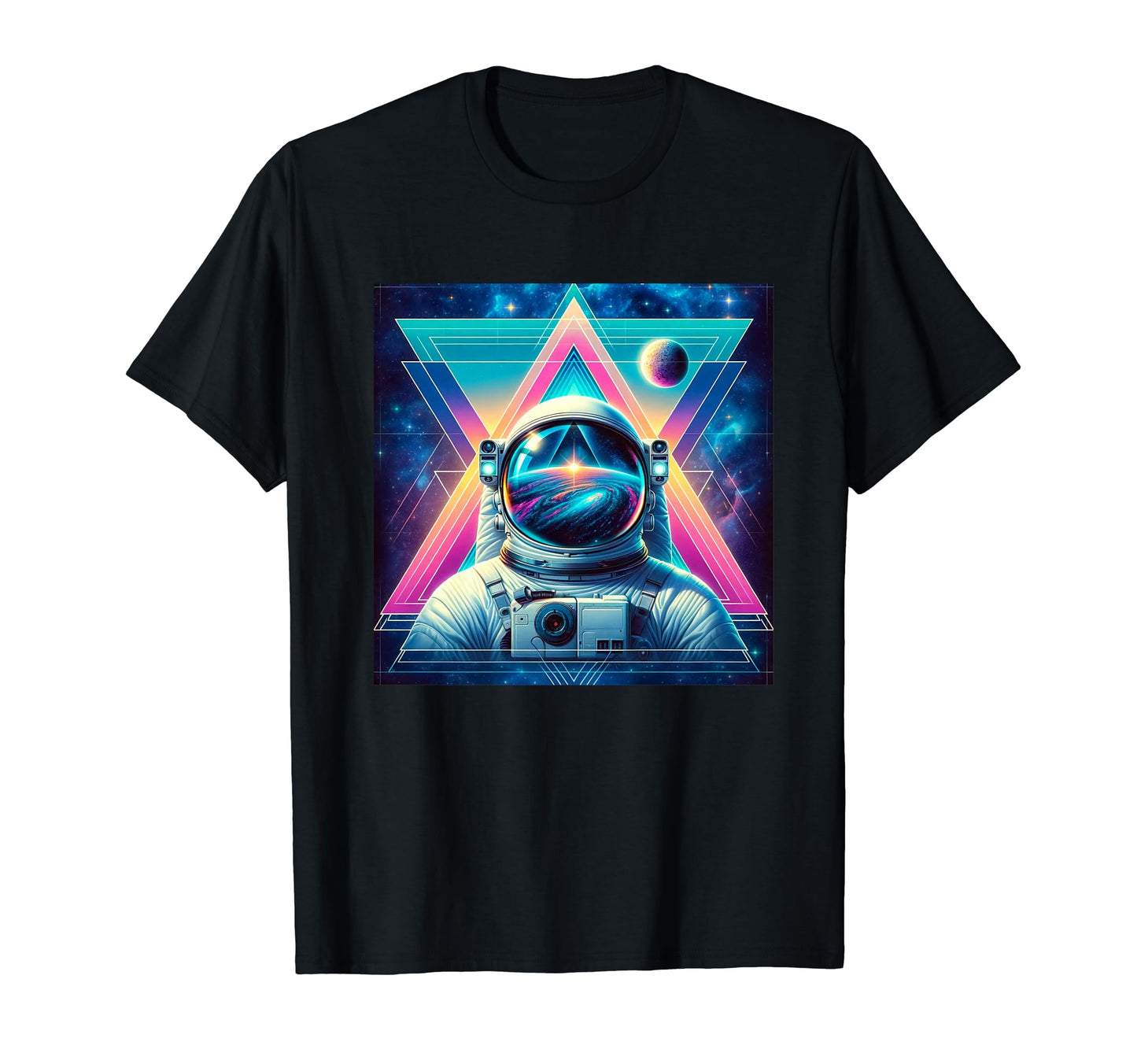 Astronaut Sci Fi Space Lover Vaporwave T-Shirt - Graphic Print Unisex - T-Shirt, Sweatshirt, Hoodie
