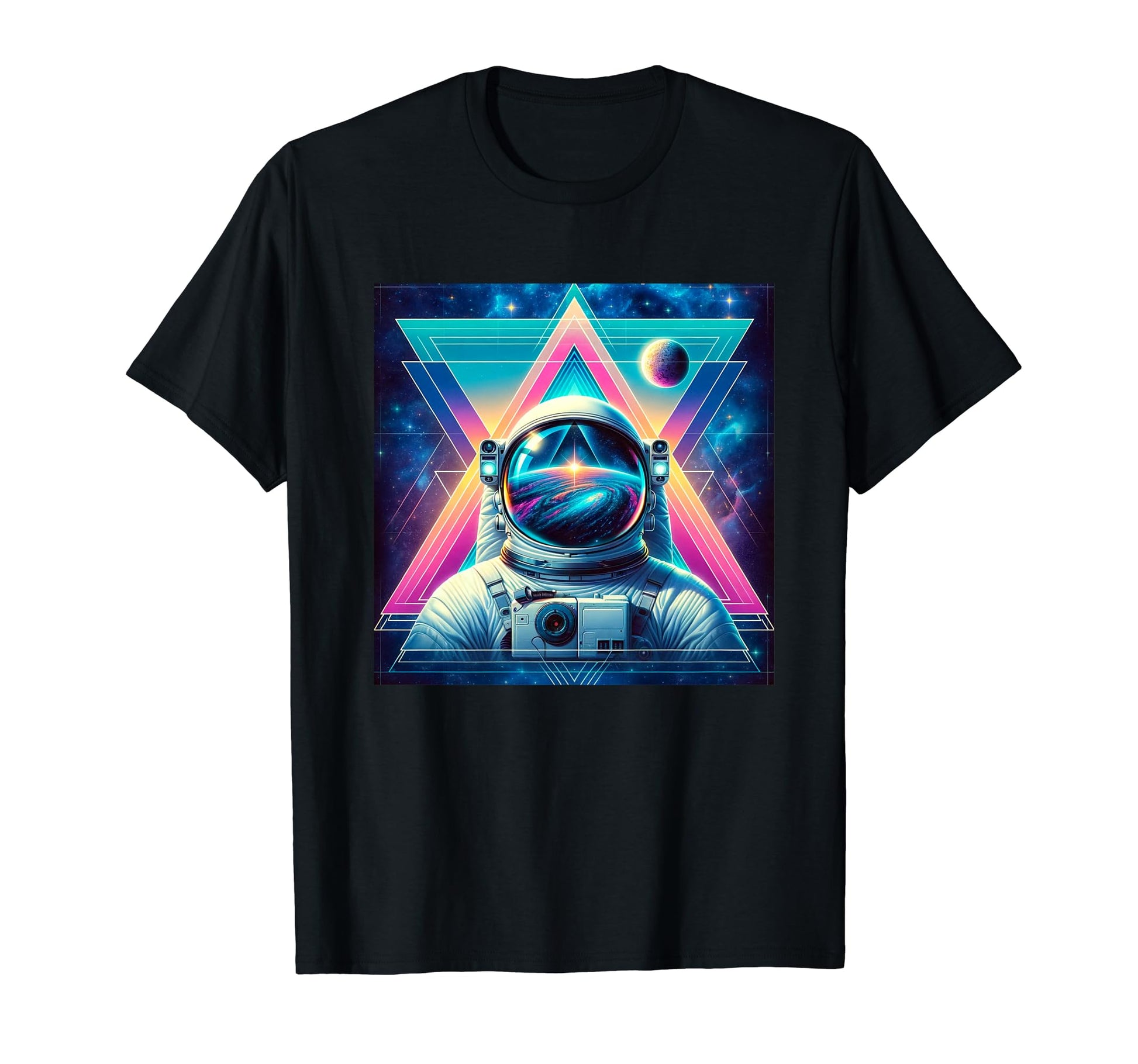 Astronaut Sci Fi Space Lover Vaporwave T-Shirt - Graphic Print Unisex - T-Shirt, Sweatshirt, Hoodie